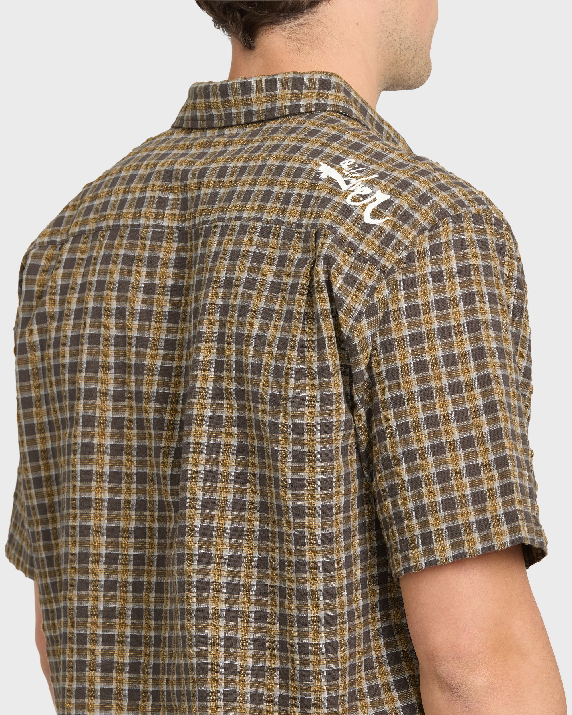 Young Guns Button-Up Short Sleeve Shirt - Major Brown - Image 6