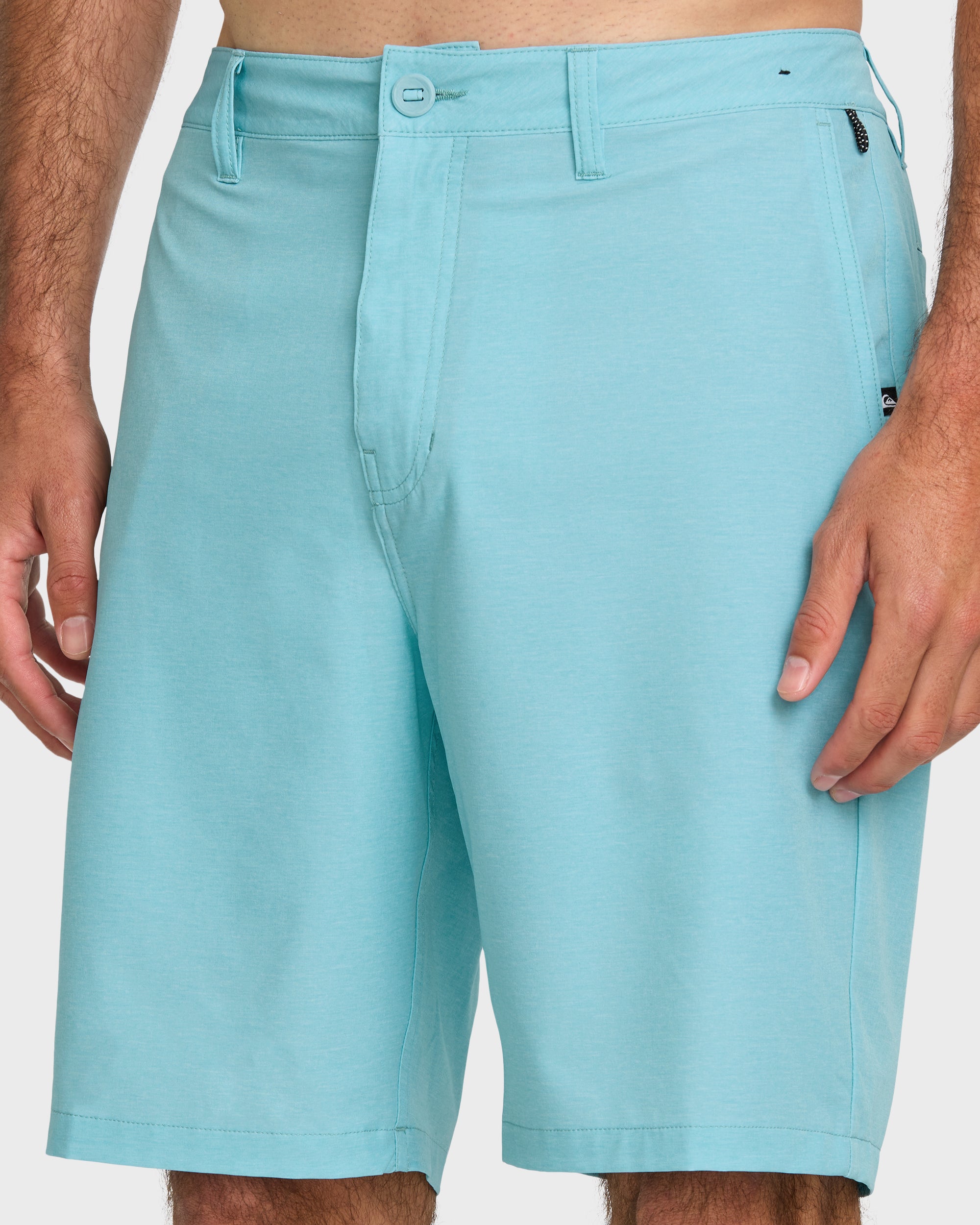 Union Heather 20 Amphibian Hybrid Shorts - Aqua Blue - Image 5