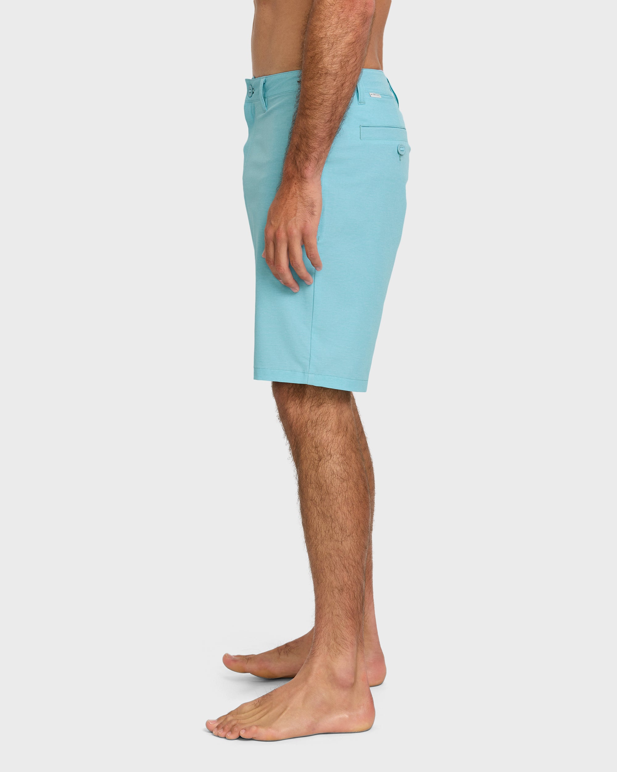 Union Heather 20 Amphibian Hybrid Shorts - Aqua Blue - Image 4