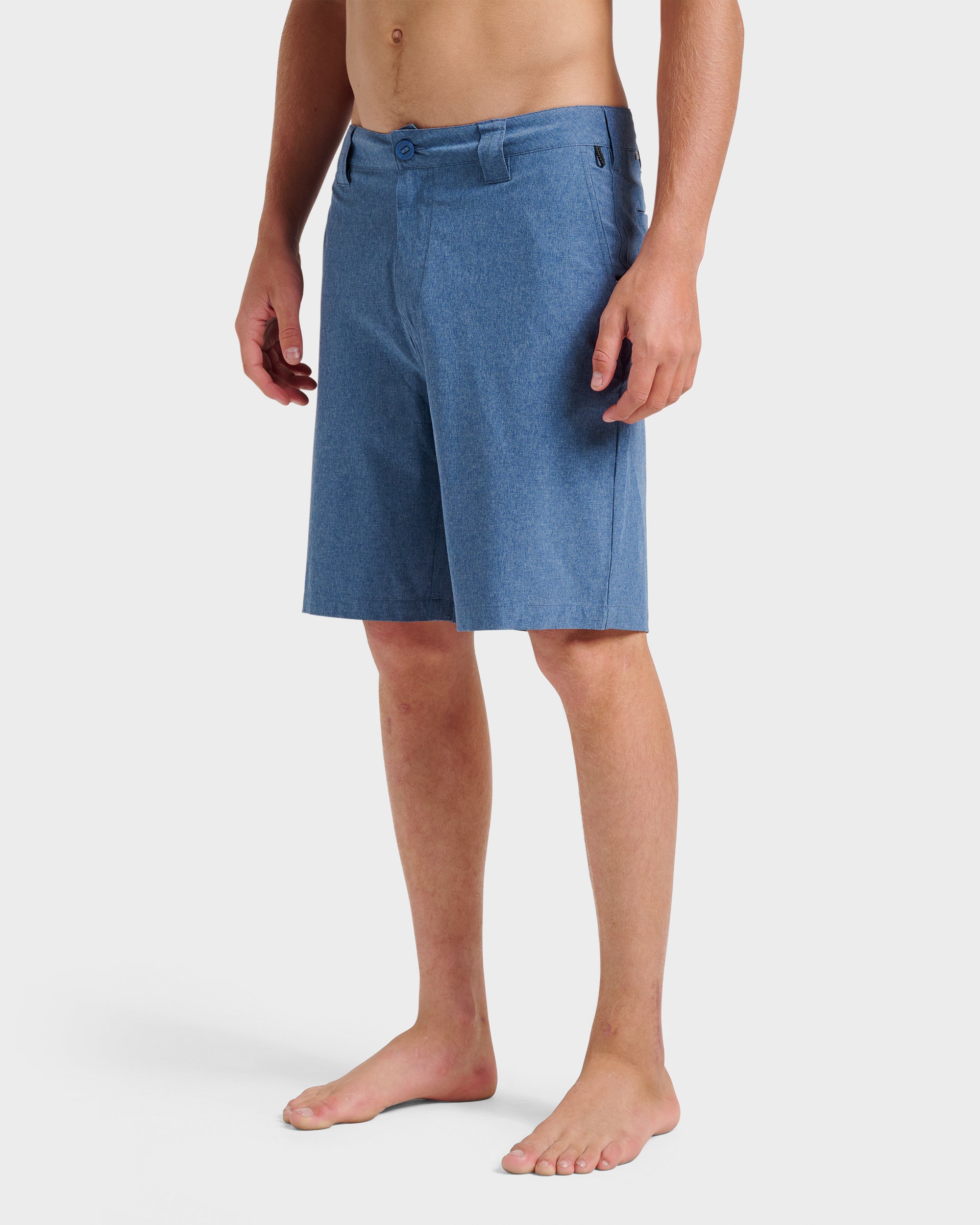 Union Heather 20 Amphibian Hybrid Shorts - Indigo Mist - Image 3