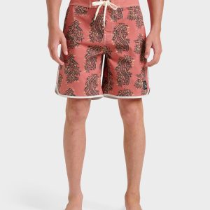 Original Scallop 18 Boardshorts - Mineral Red