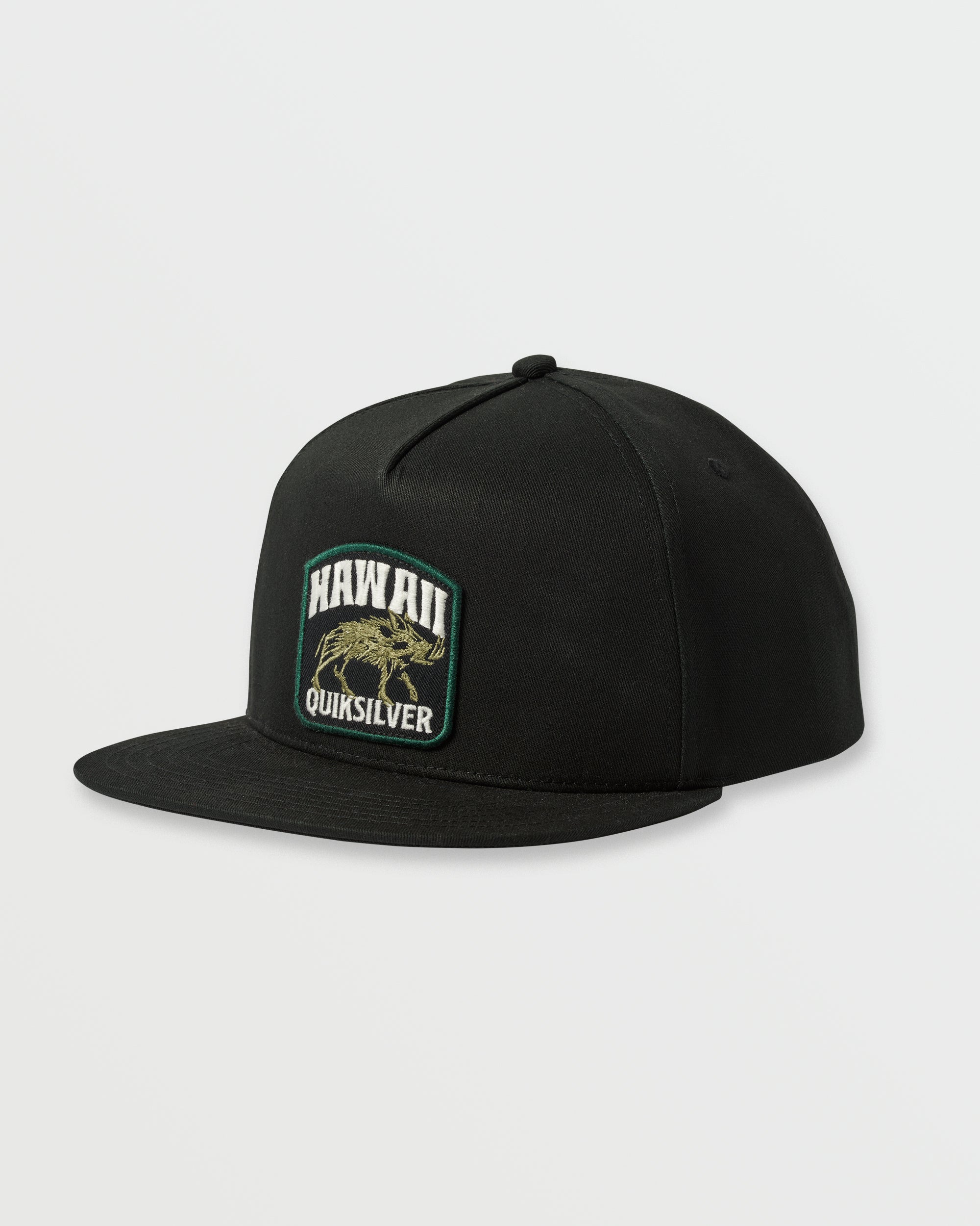 Hawaii Boar Snapback Hat - Black