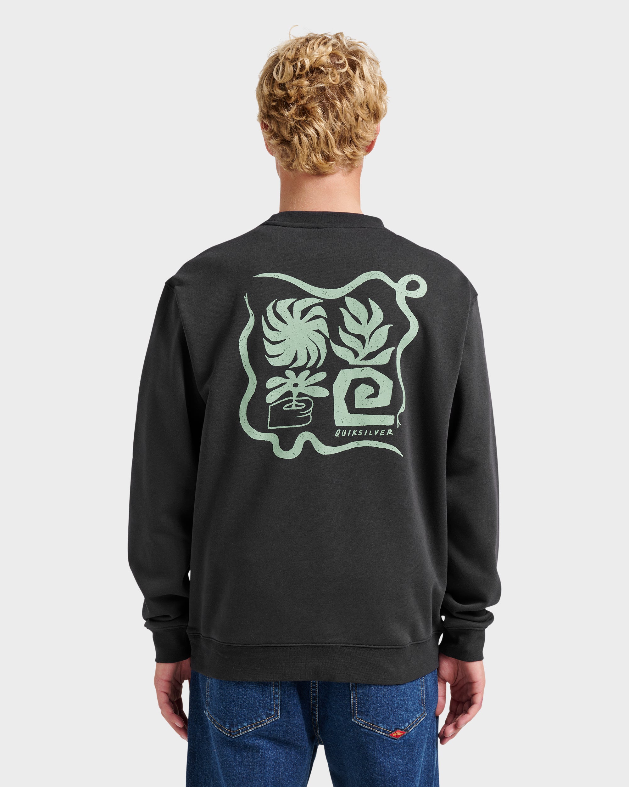 Graphic Crewneck Sweatshirt - Phantom - Image 2