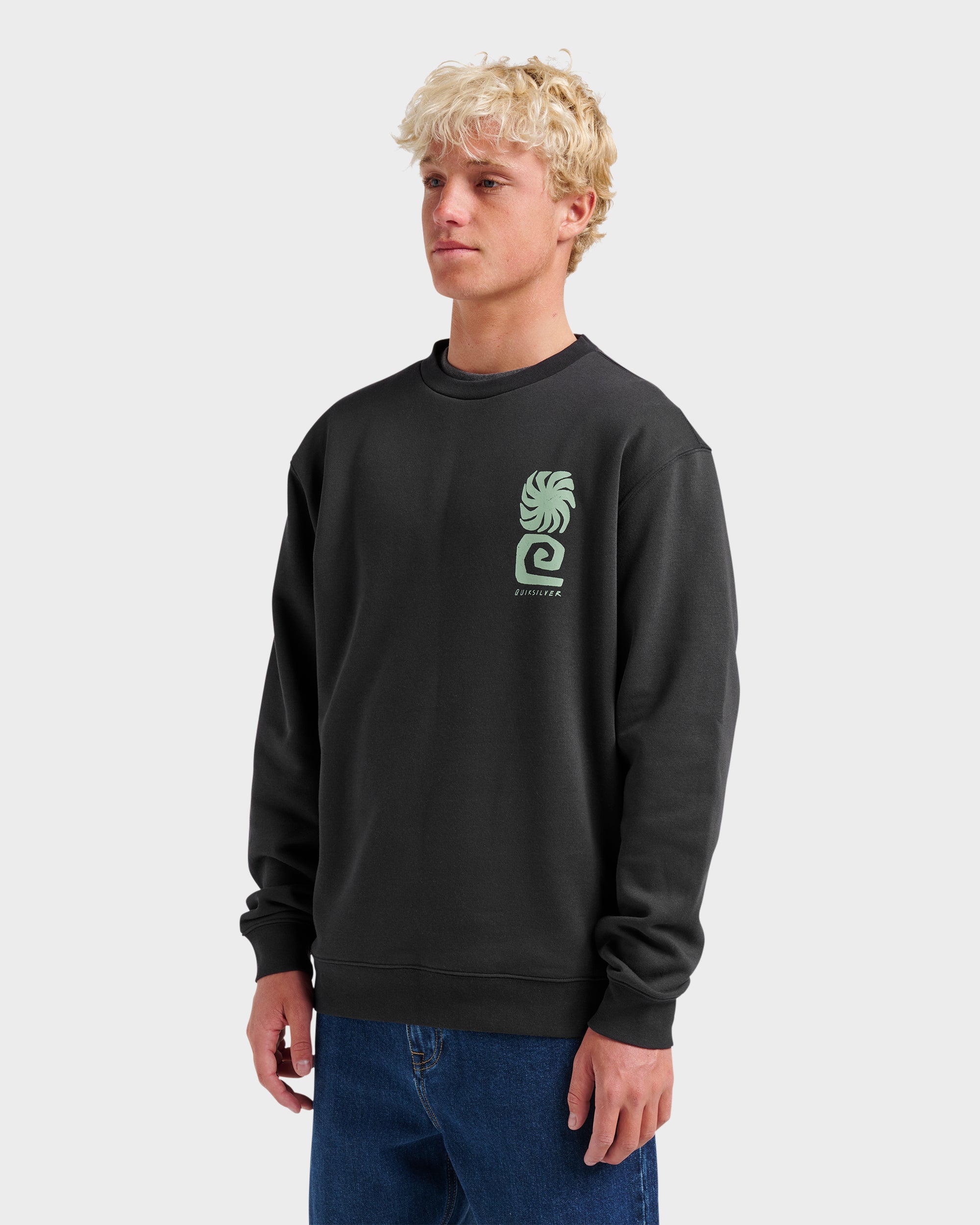 Graphic Crewneck Sweatshirt - Phantom