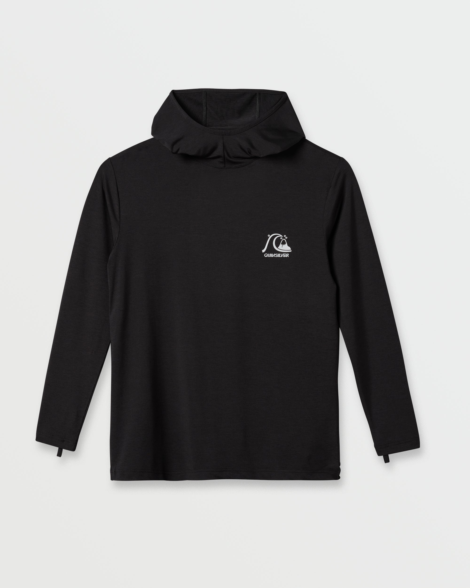DNA Logo Surf Hood Long Sleeve Surf Tee - Phantom Heather - Image 7