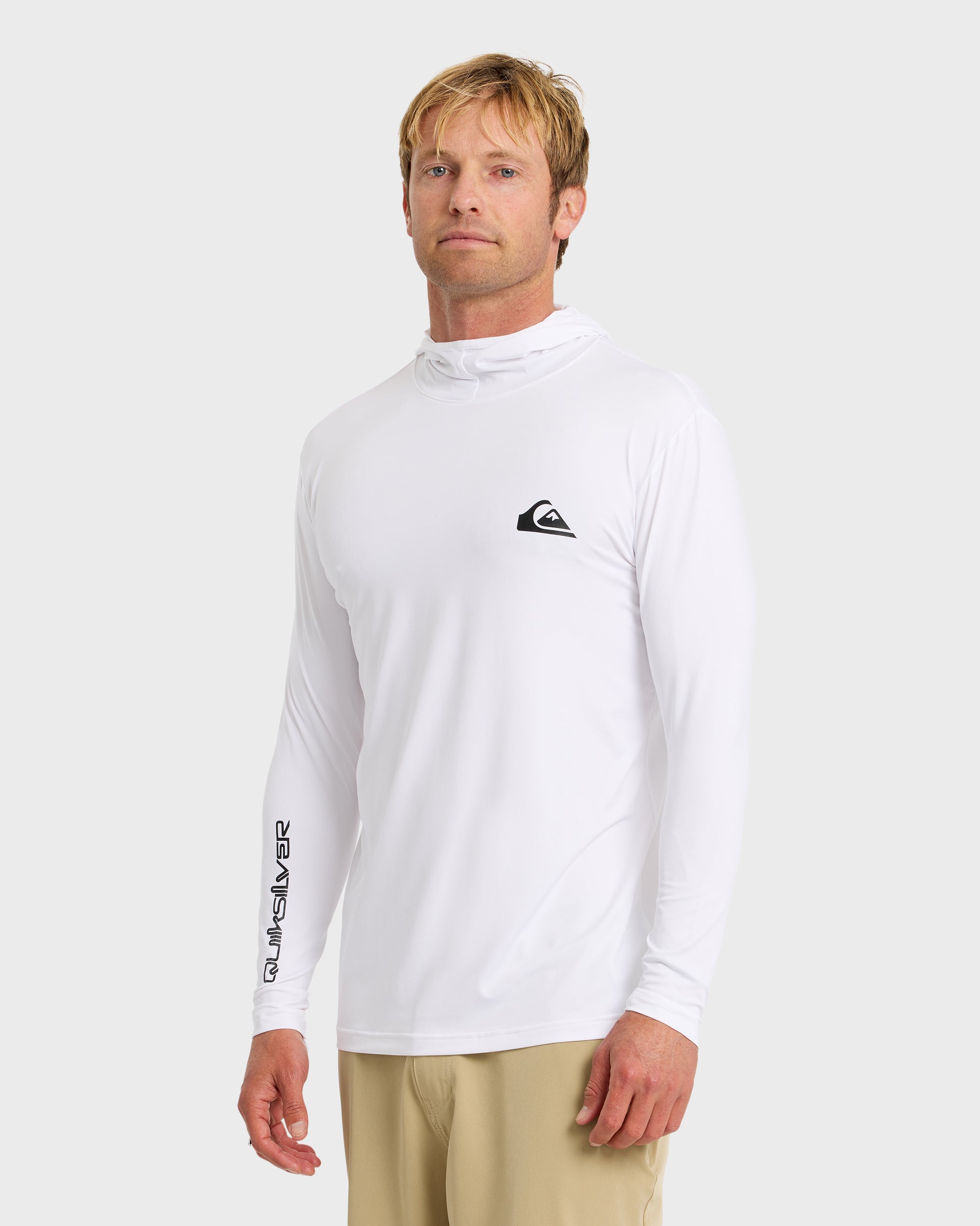Everyday Hooded Surf Tee - White - Image 4