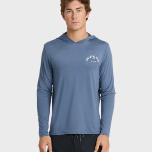 Lookup Long Sleeve Sun Hooded Rashguard - Seaport