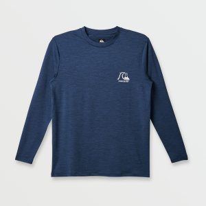 DNA Logo Surf  Long Sleeve Surf Tee - Navy Heather