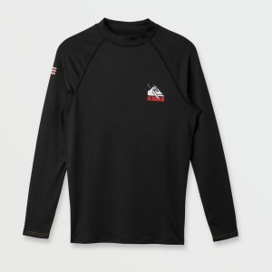 Hawaii UPF 50 Long Sleeve Surf Tee - Black