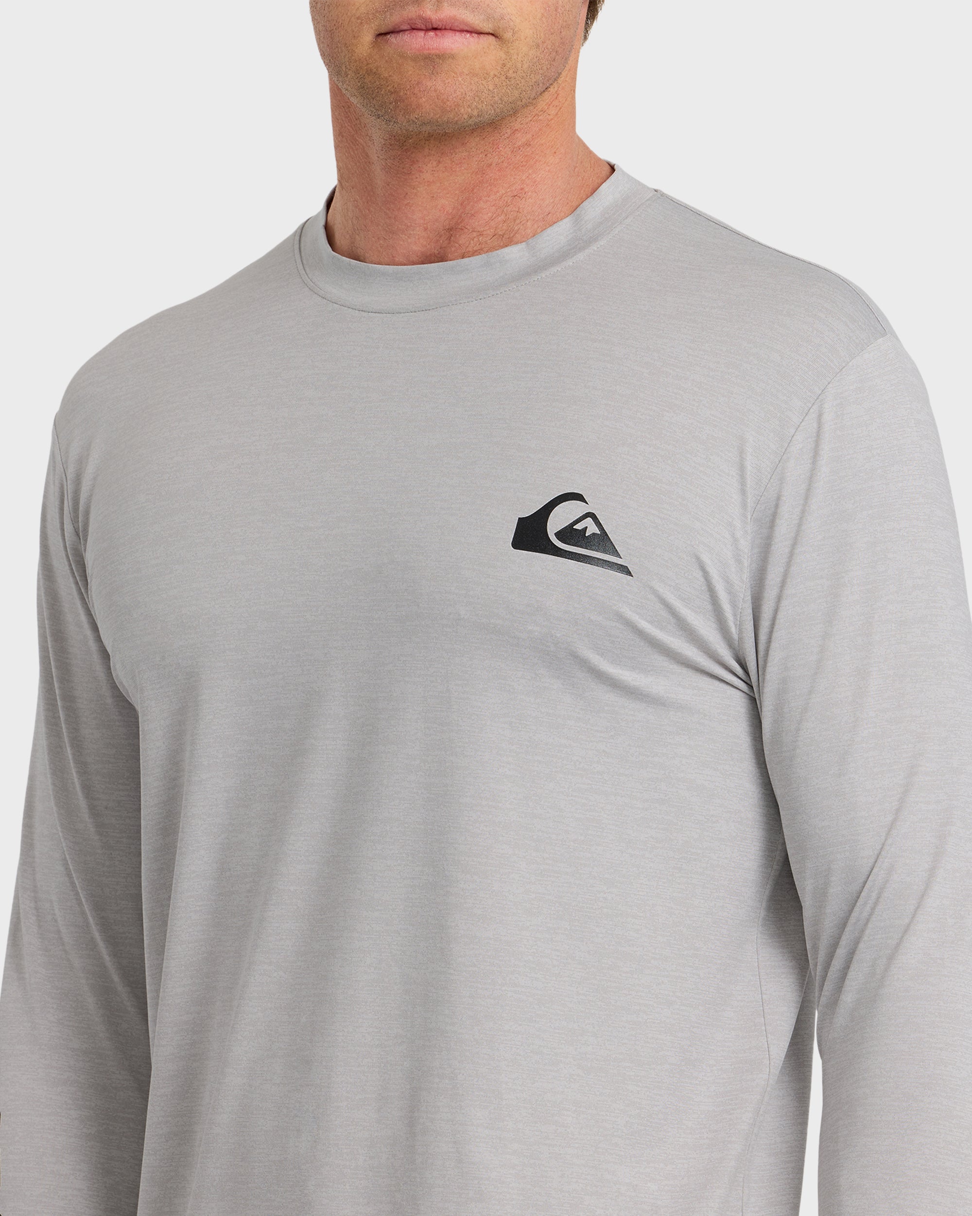 Everyday Long Sleeve Surf Tee - Light Grey Hth - Image 5