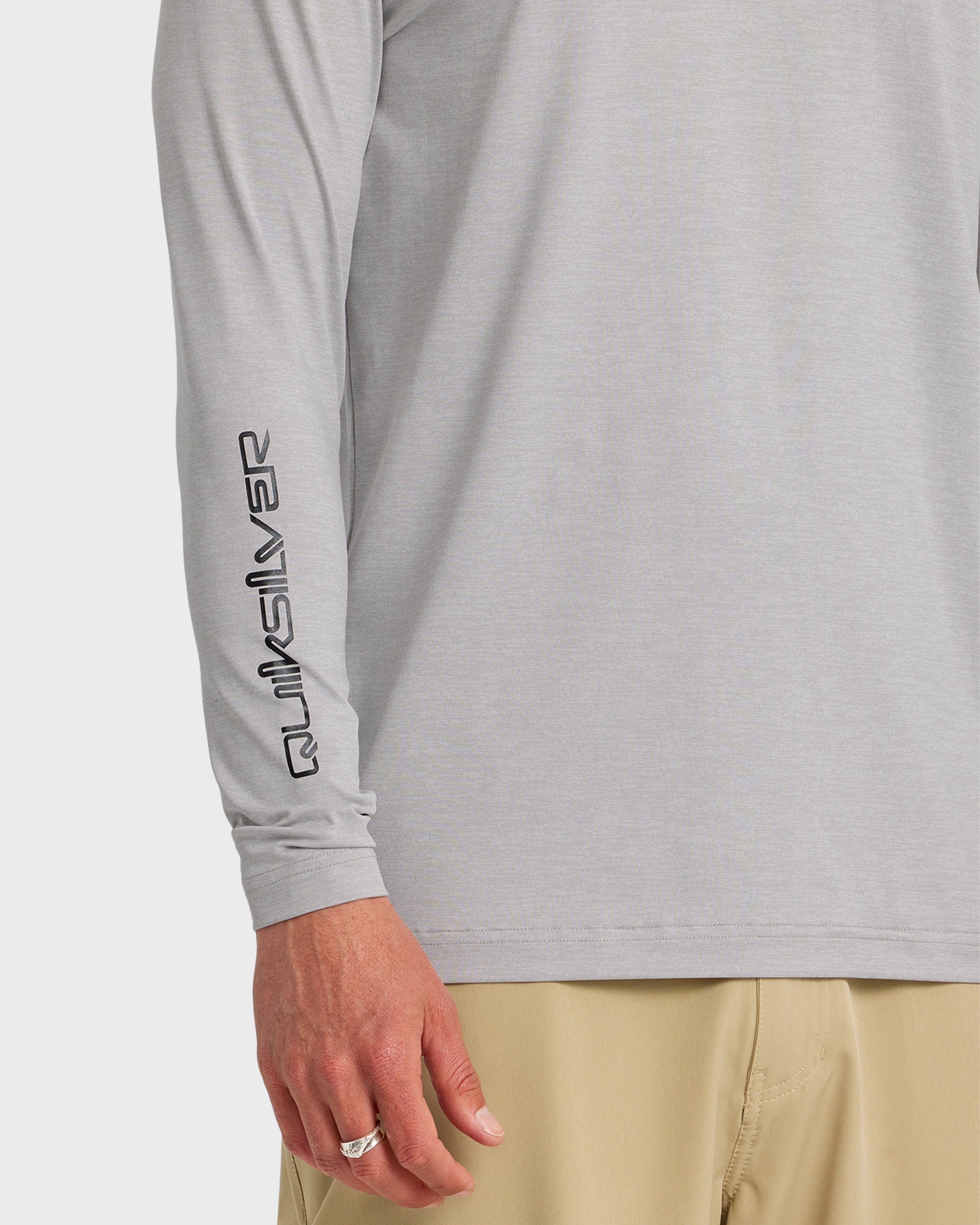 Everyday Long Sleeve Surf Tee - Light Grey Hth - Image 6