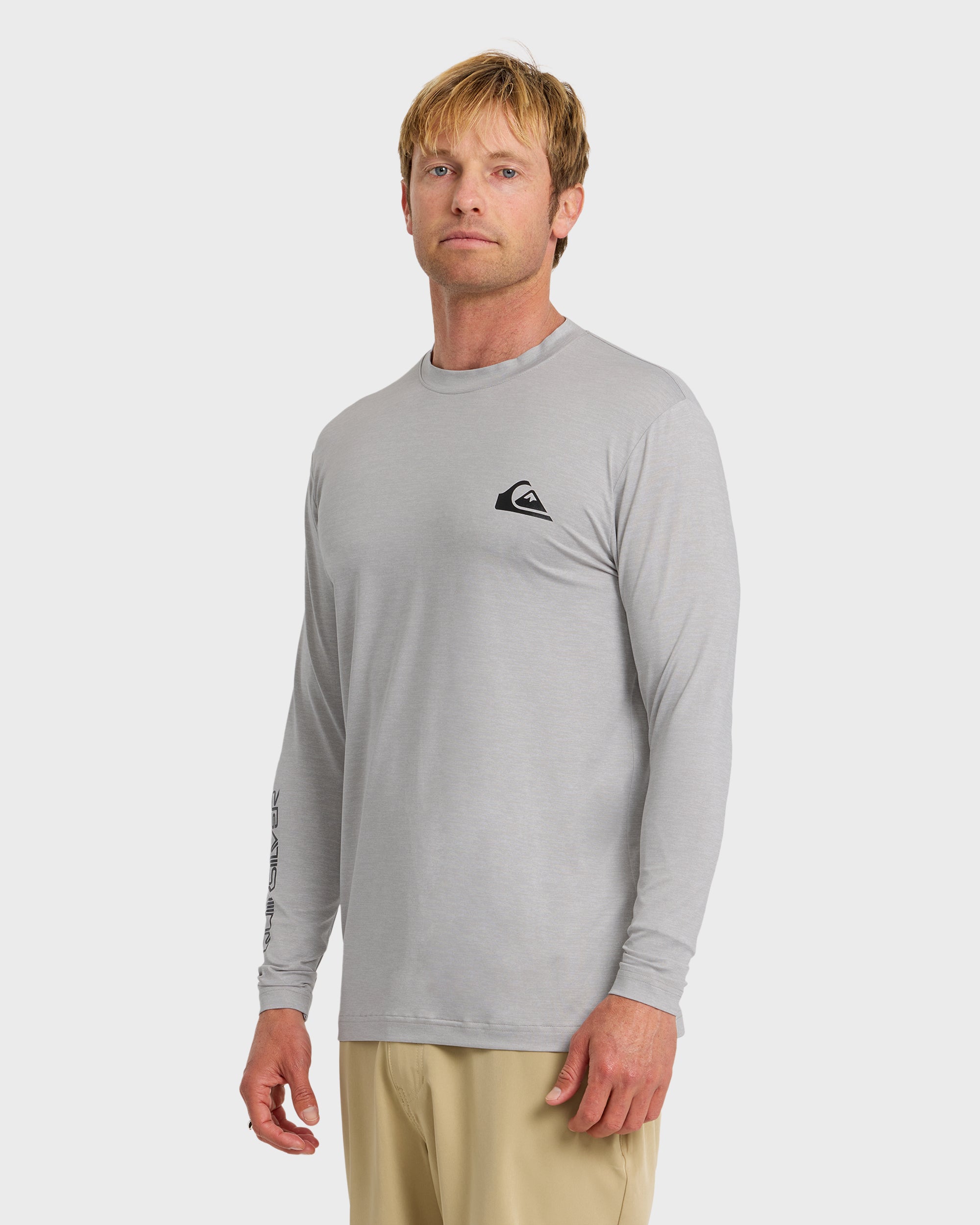 Everyday Long Sleeve Surf Tee - Light Grey Hth - Image 4