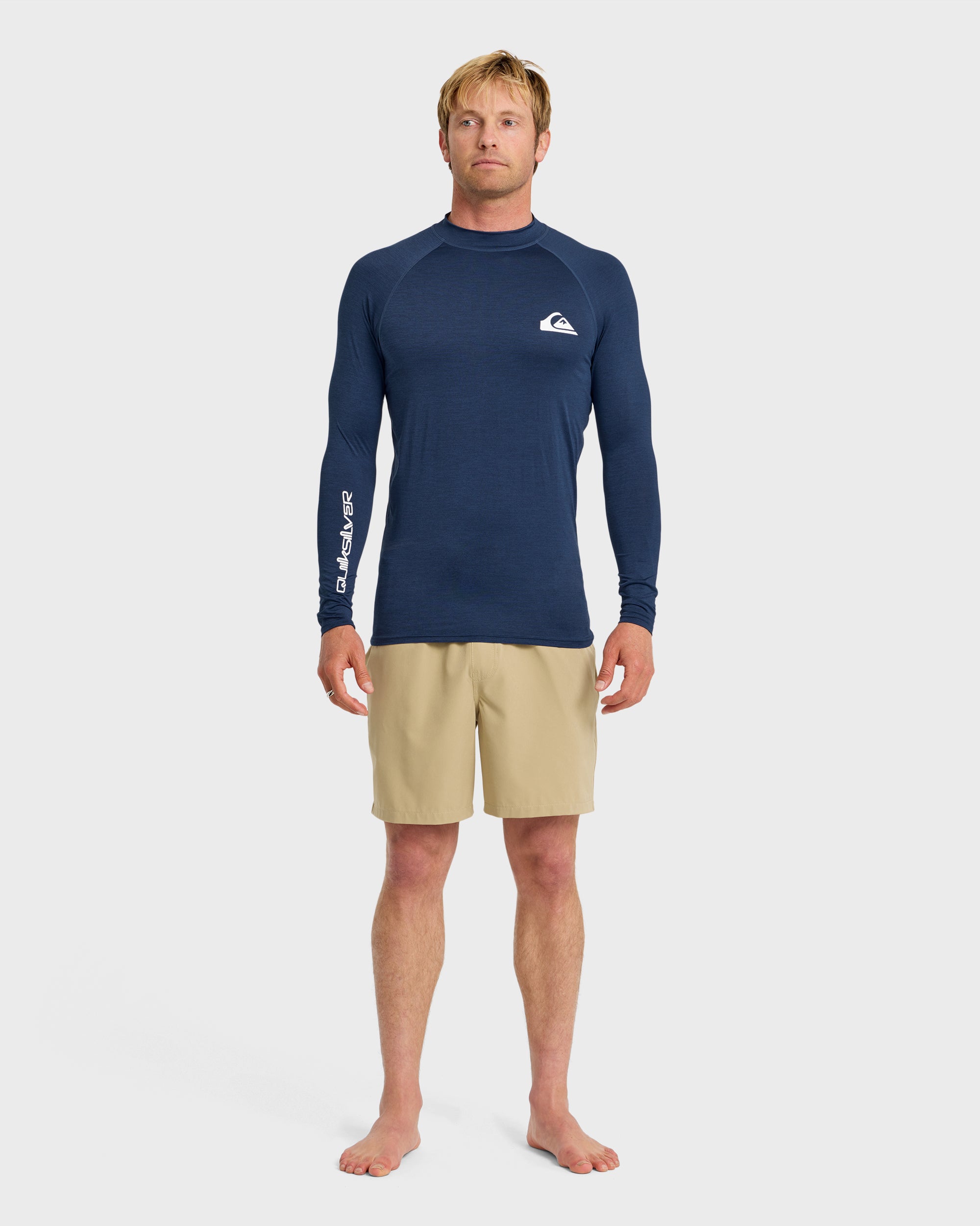 Everyday UPF 50 Long Sleeve Rashguard - Navy Heather - Image 3