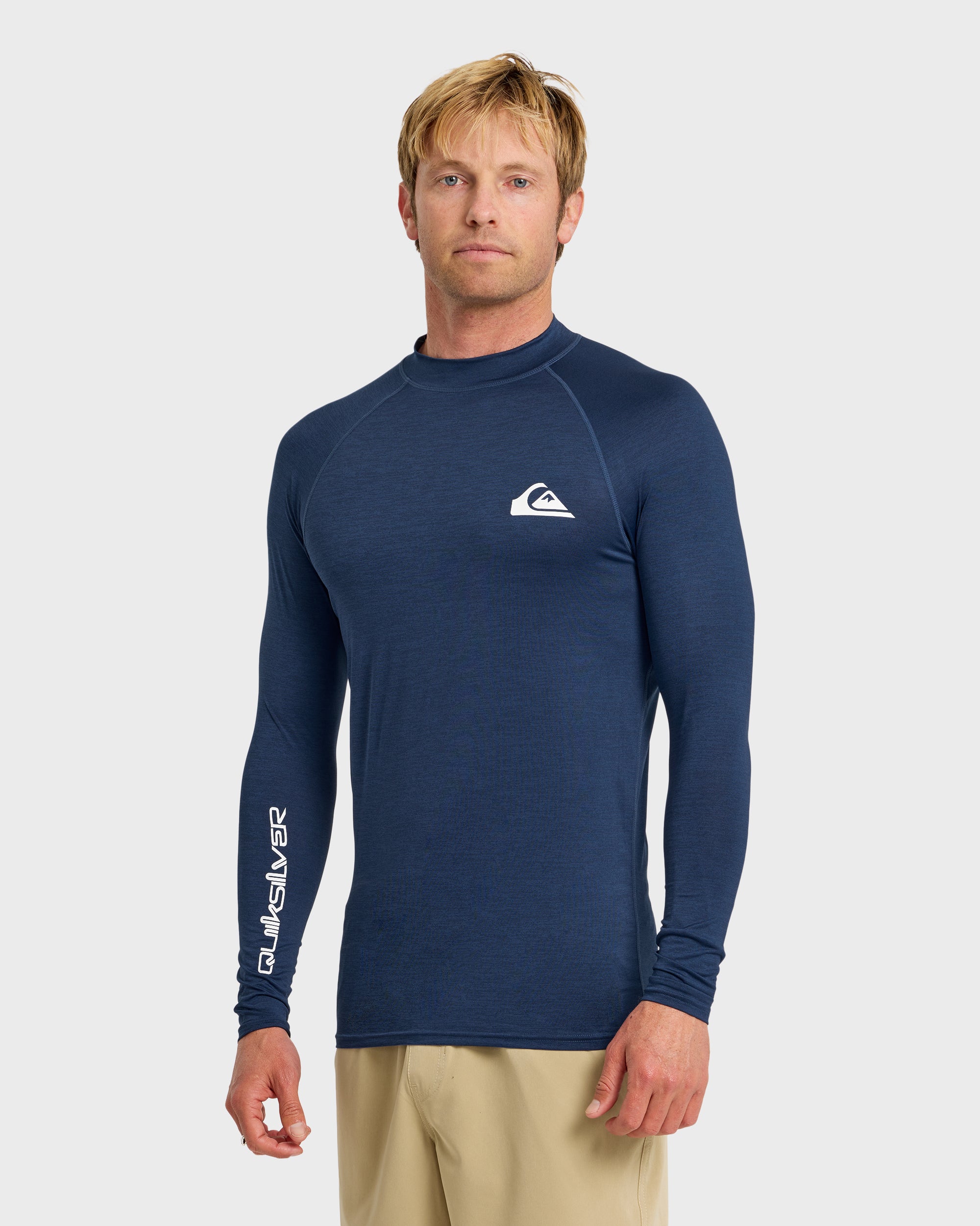 Everyday UPF 50 Long Sleeve Rashguard - Navy Heather - Image 4