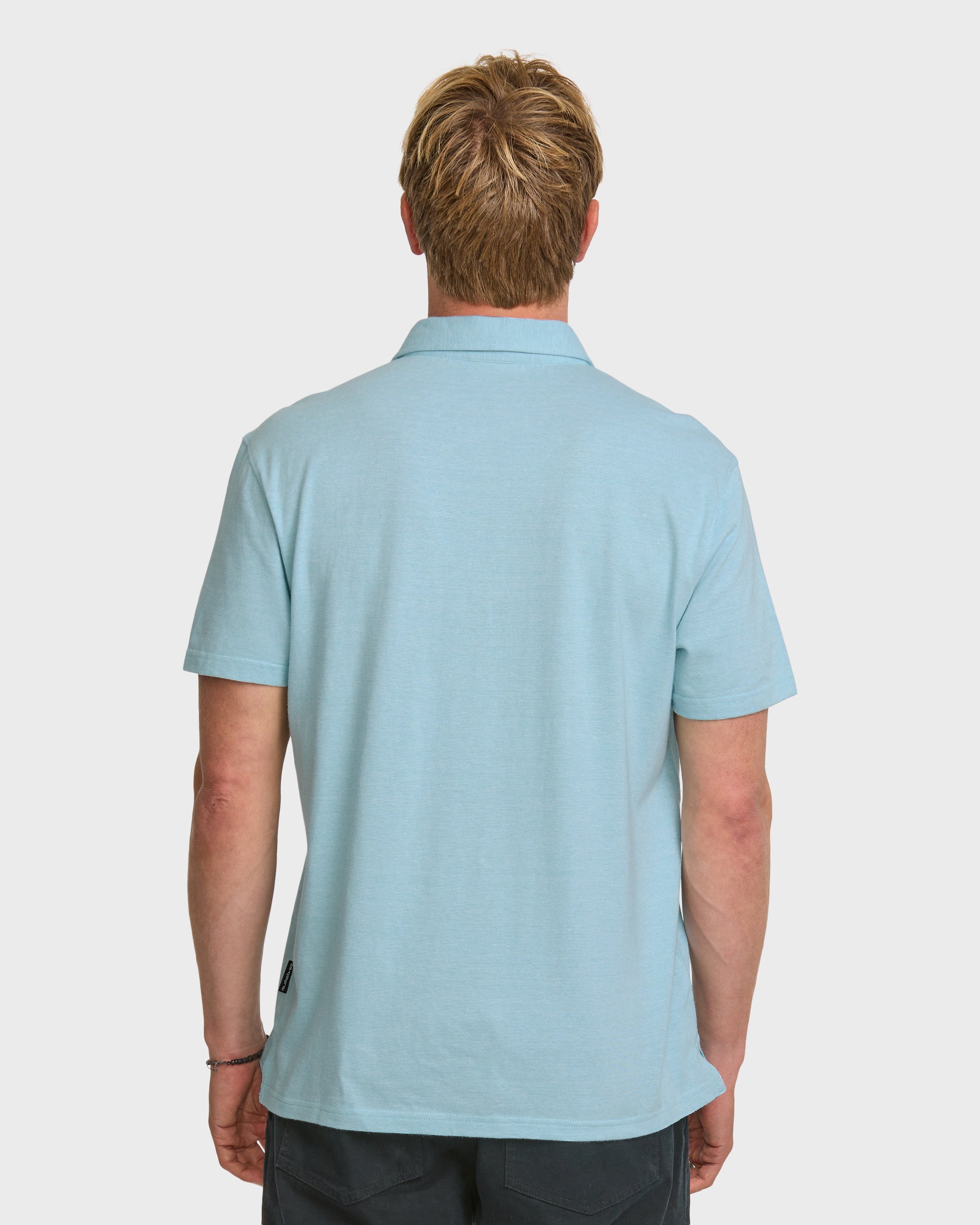 Sunset Cruise Polo Shirt - Aqua Blue - Image 2