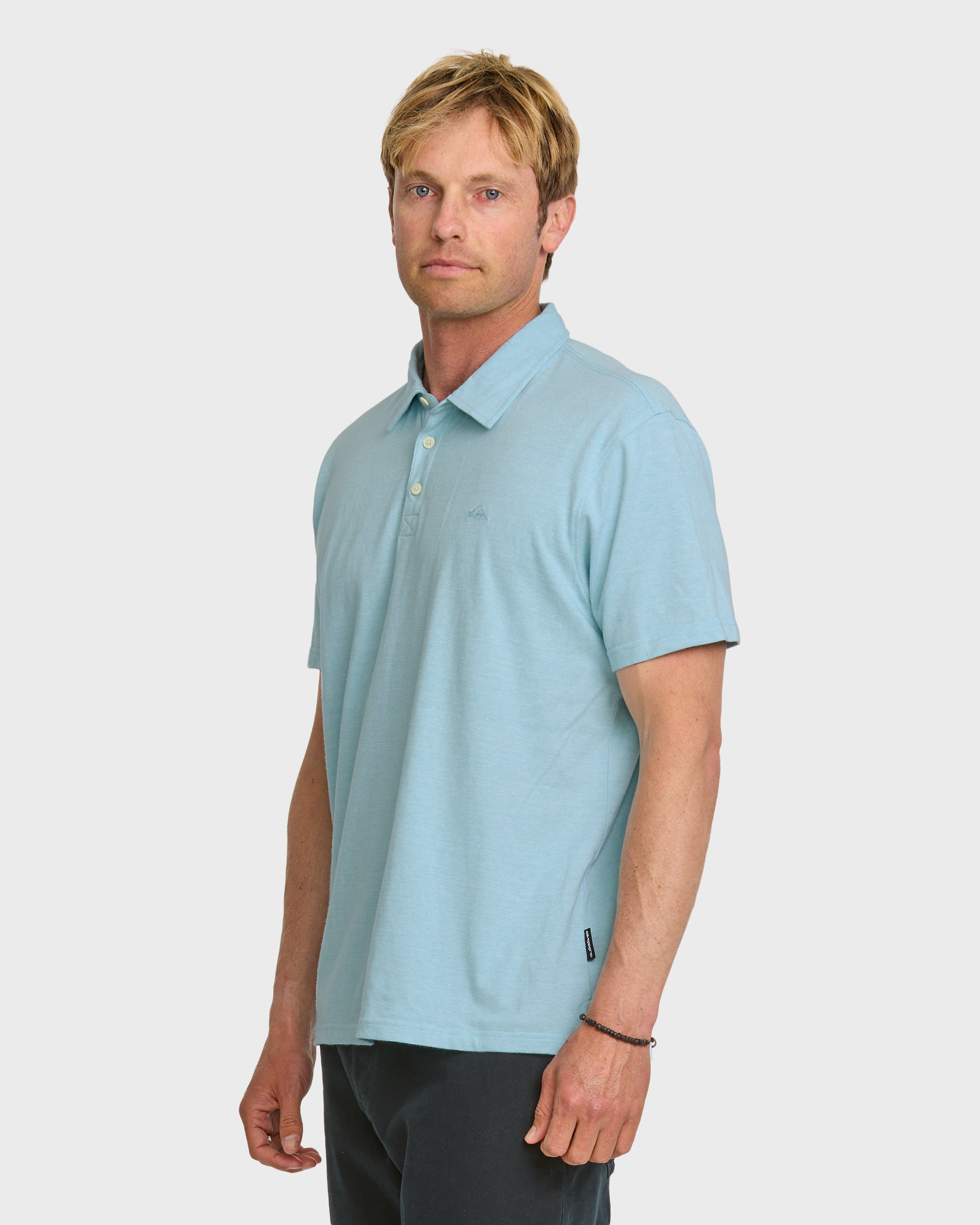 Sunset Cruise Polo Shirt - Aqua Blue - Image 4