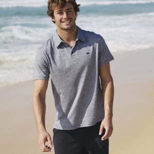 Sunset Cruise Polo Shirt - Black