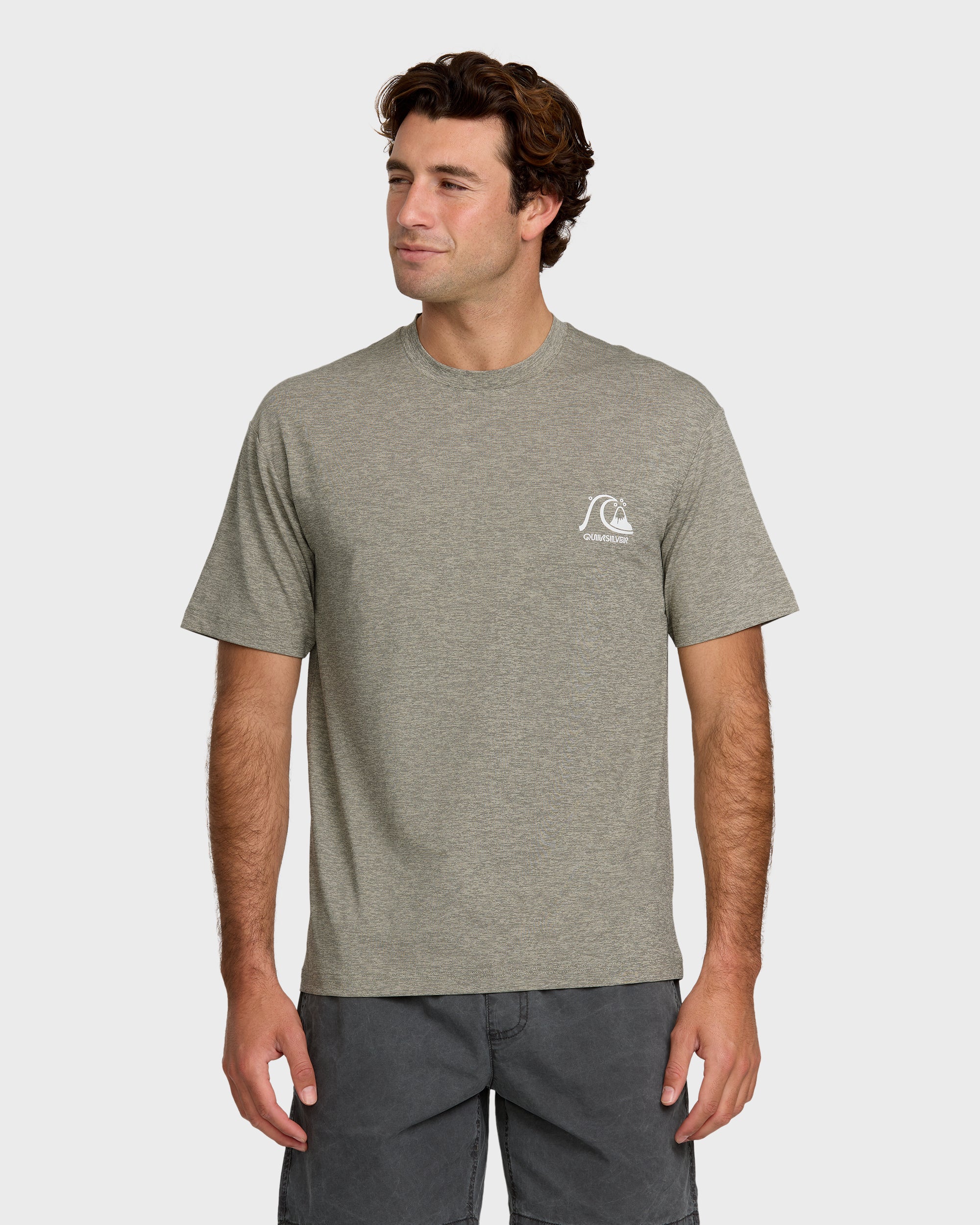 DNA Logo Surf Short Sleeve Surf Tee - Smoked Gray Heather
