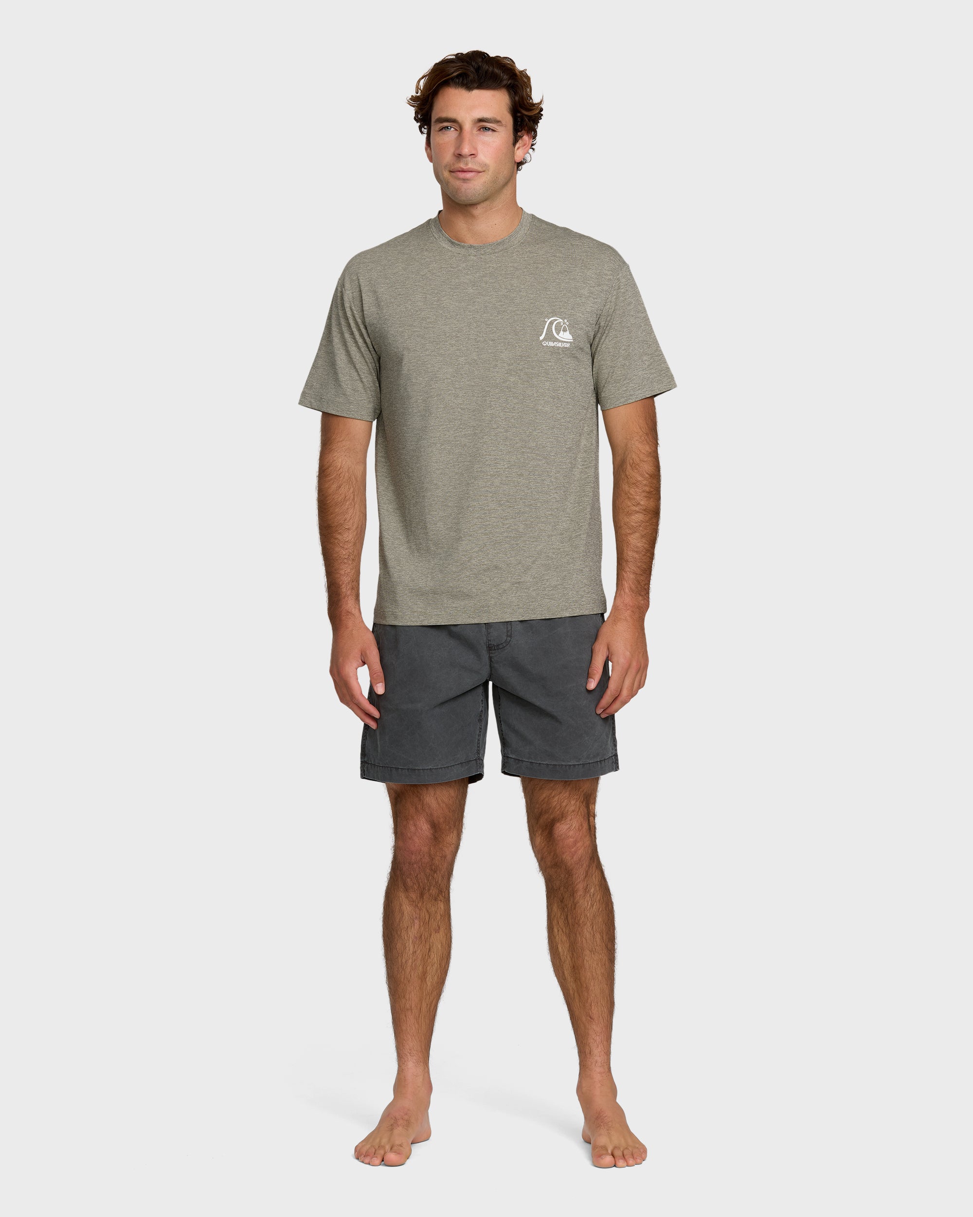 DNA Logo Surf Short Sleeve Surf Tee - Smoked Gray Heather - Image 3