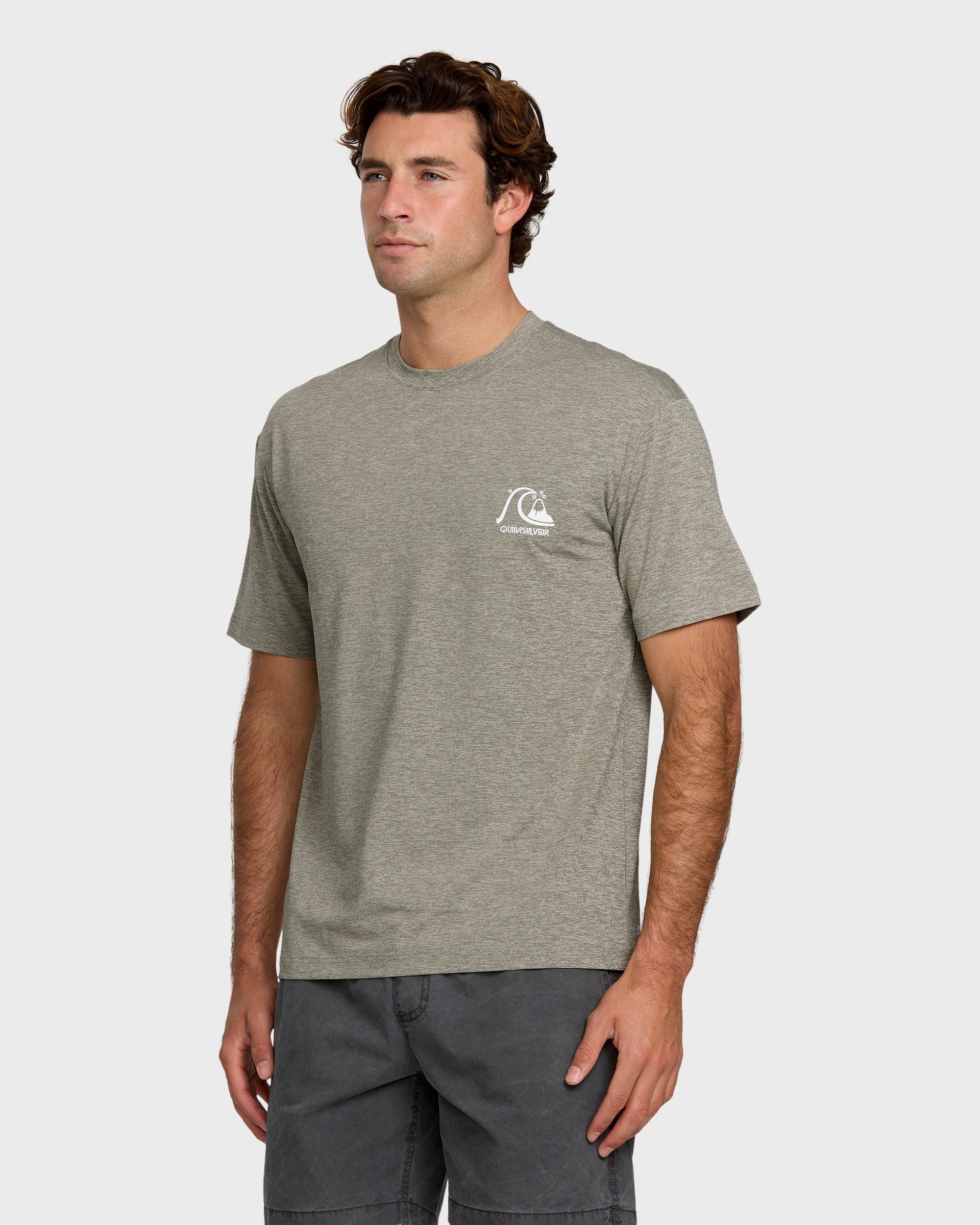 DNA Logo Surf Short Sleeve Surf Tee - Smoked Gray Heather - Image 4