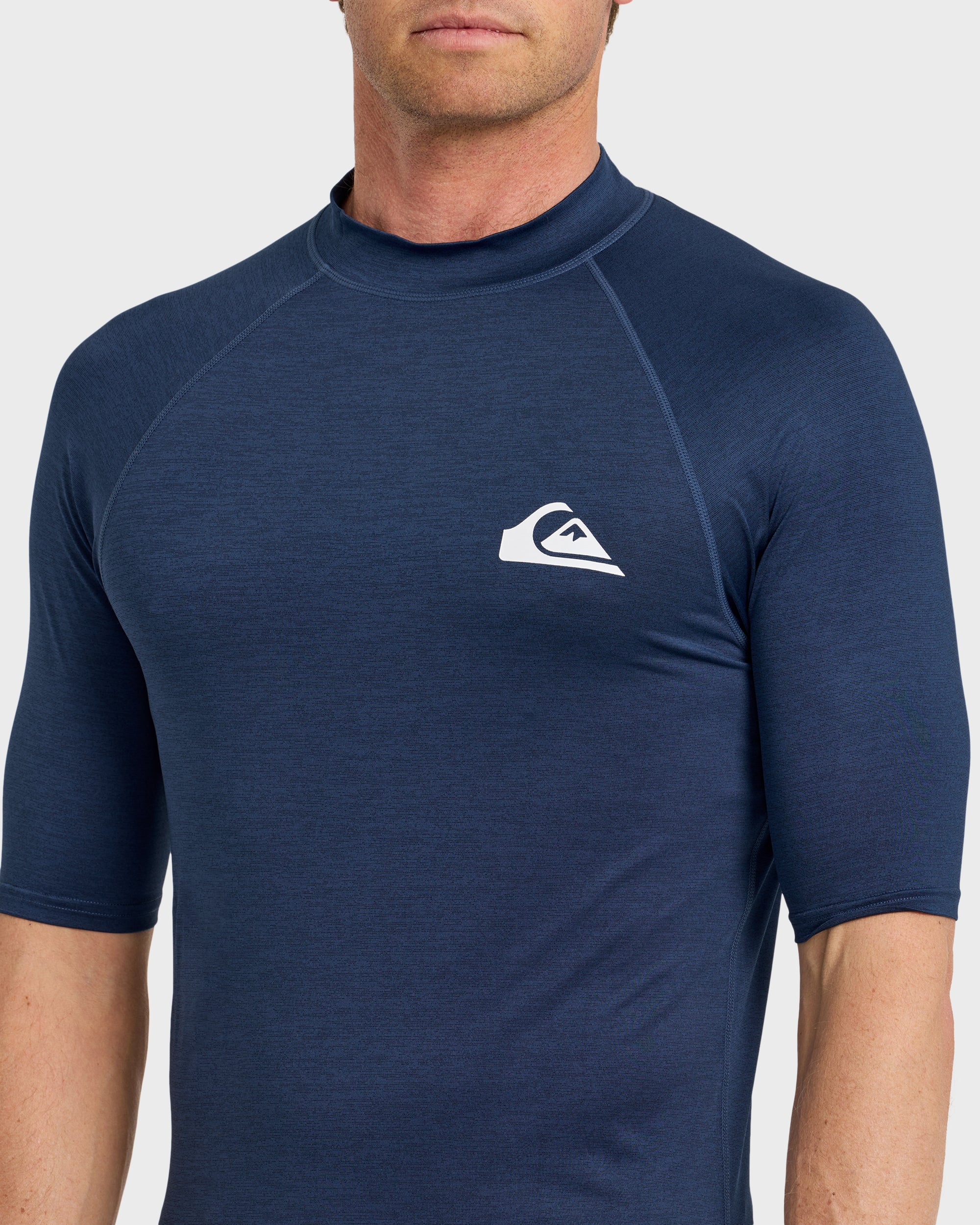 Everyday UPF 50 Short Sleeve Rashguard - Navy Heather - Image 5