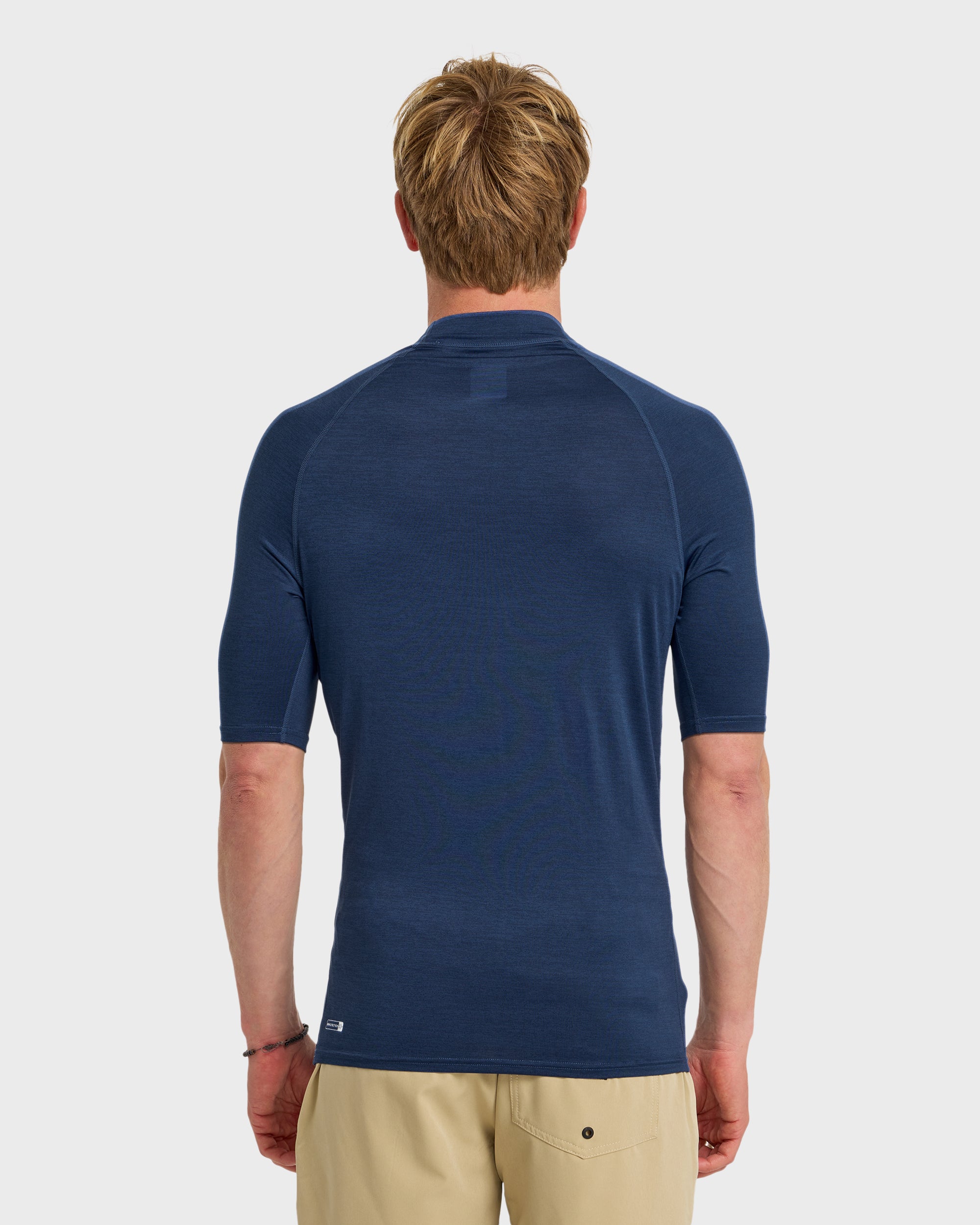 Everyday UPF 50 Short Sleeve Rashguard - Navy Heather - Image 2