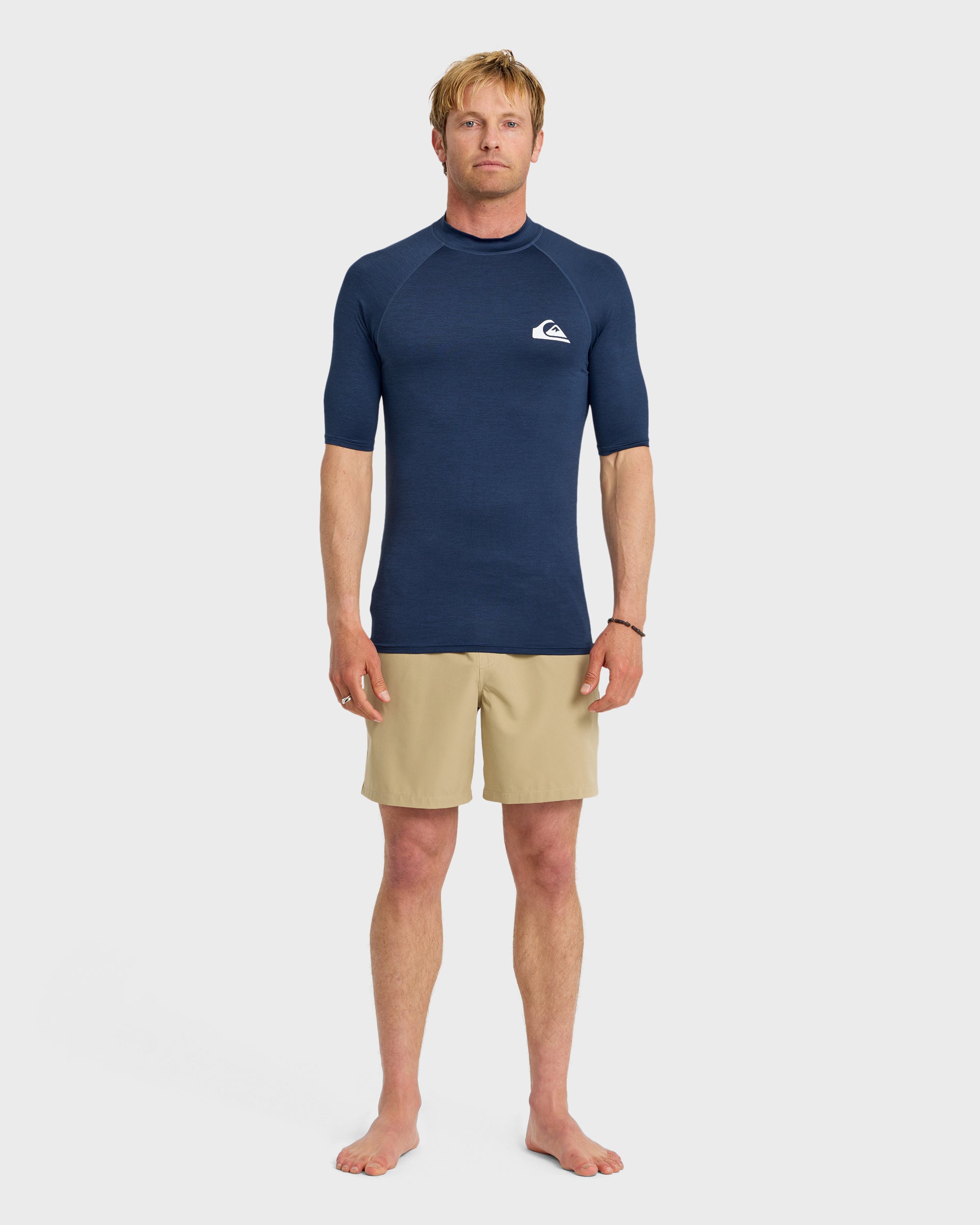 Everyday UPF 50 Short Sleeve Rashguard - Navy Heather - Image 3