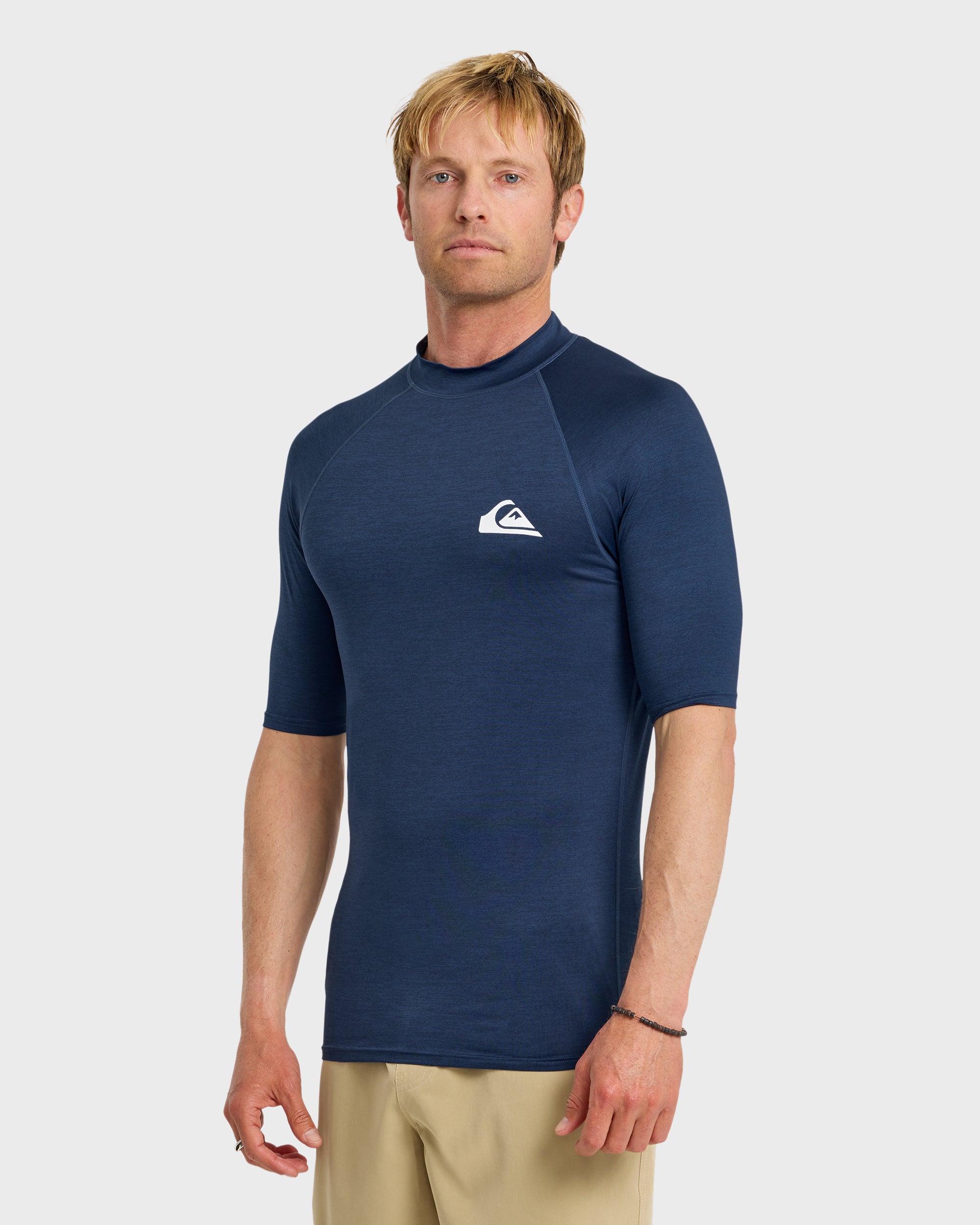 Everyday UPF 50 Short Sleeve Rashguard - Navy Heather - Image 4