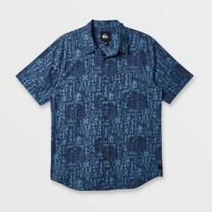 Island Waters Classic Short Sleeve Shirt - Navy