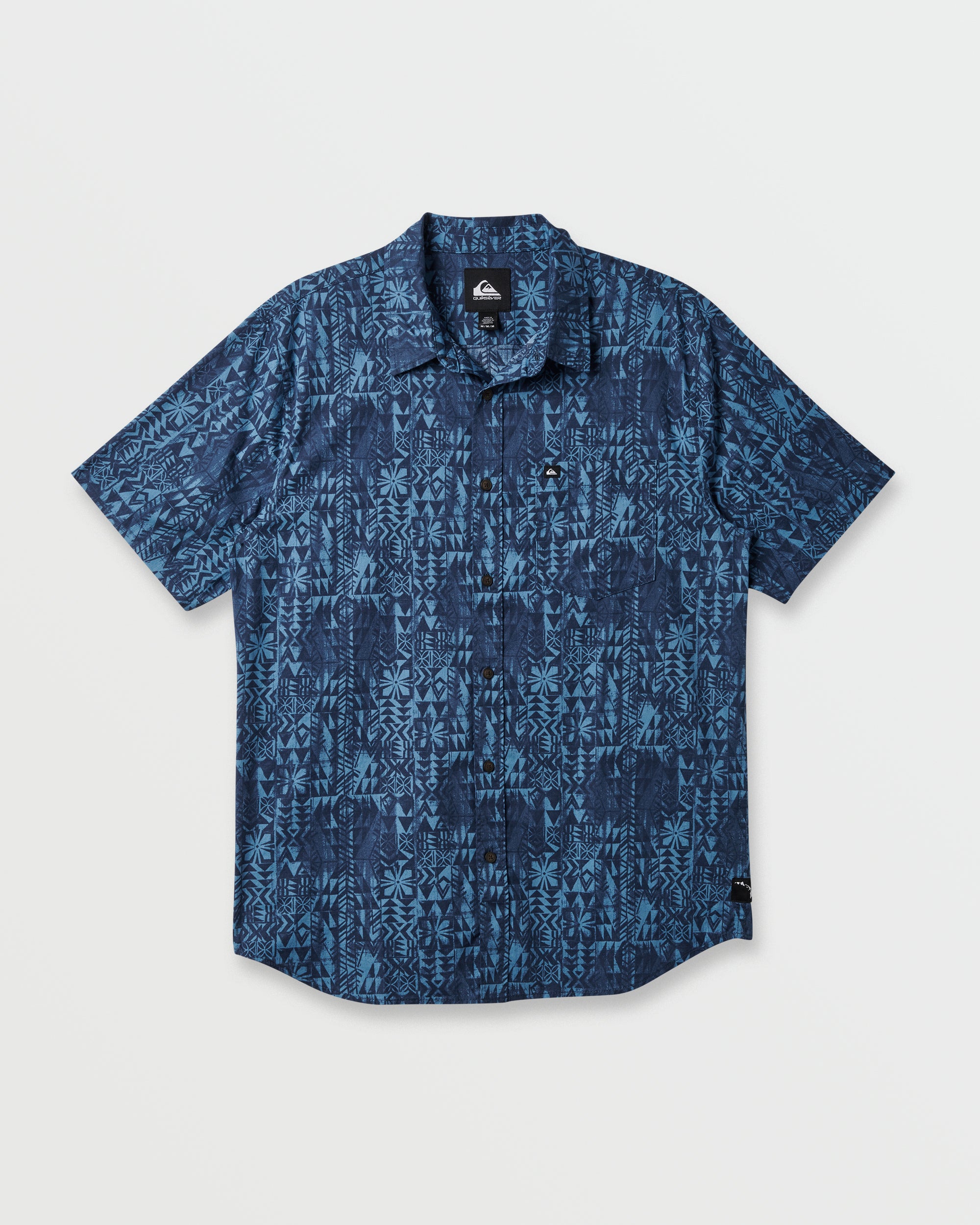 Island Waters Classic Short Sleeve Shirt - Navy