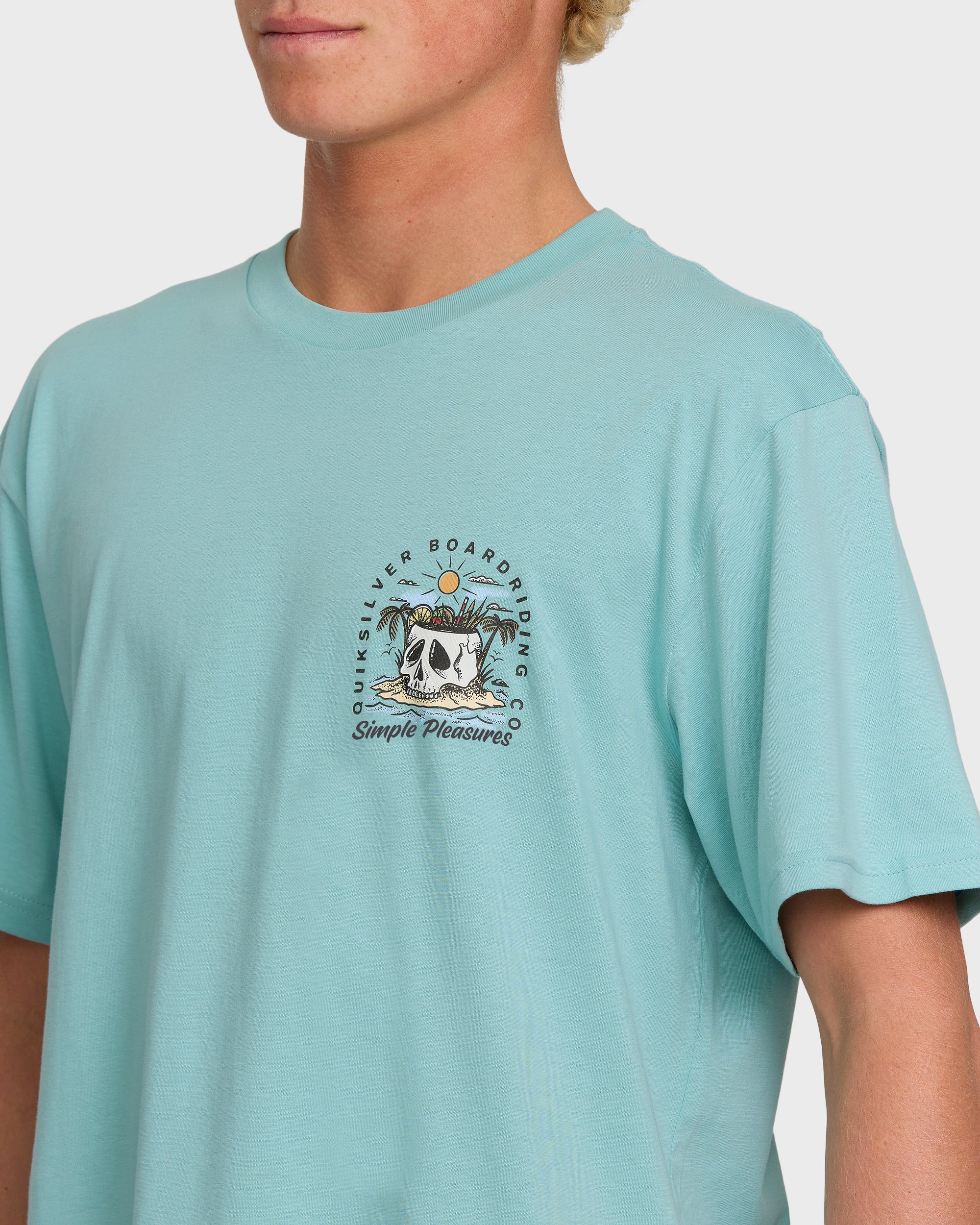 Simple Pleasures T-Shirt - Jade Gray - Image 4