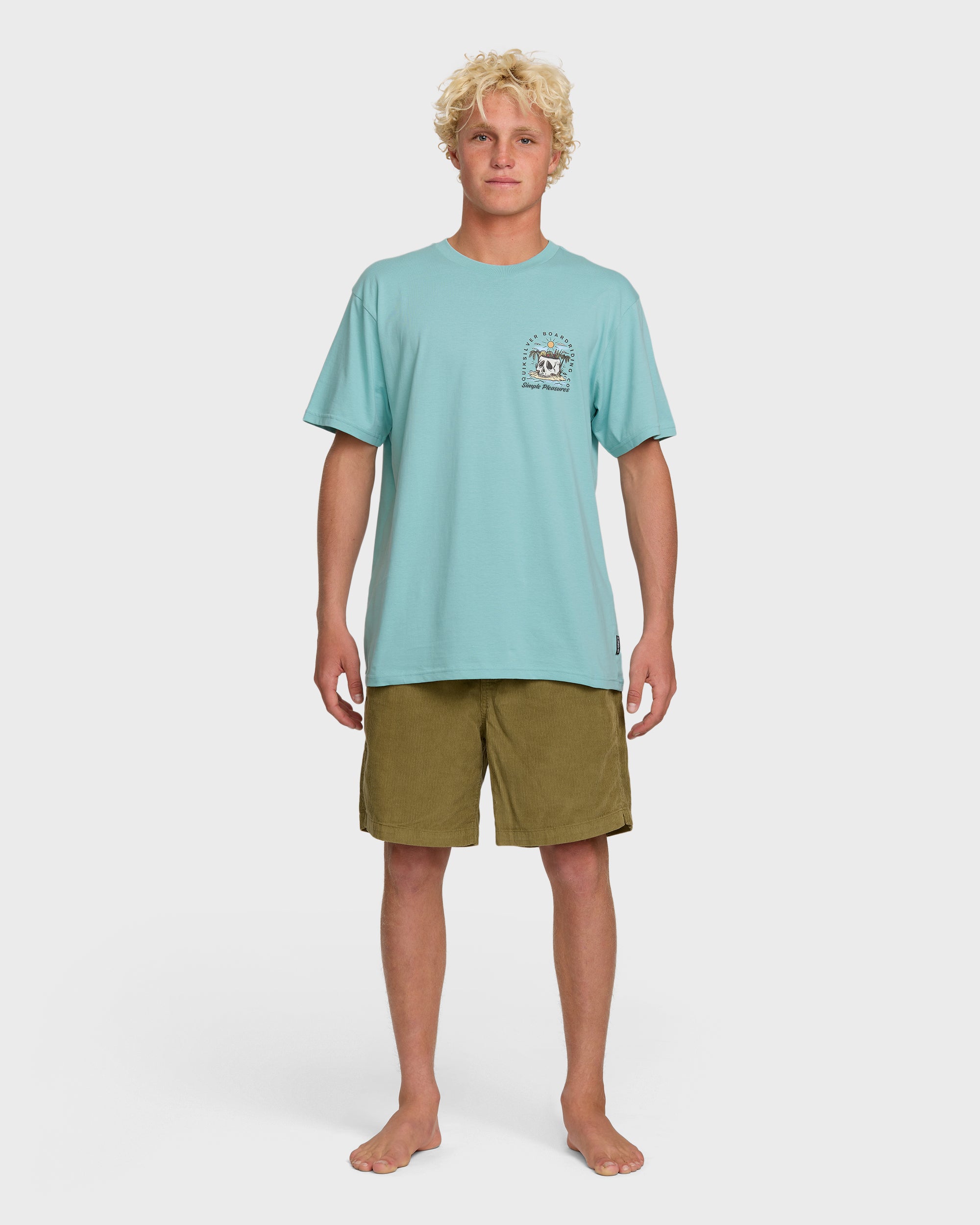 Simple Pleasures T-Shirt - Jade Gray - Image 3