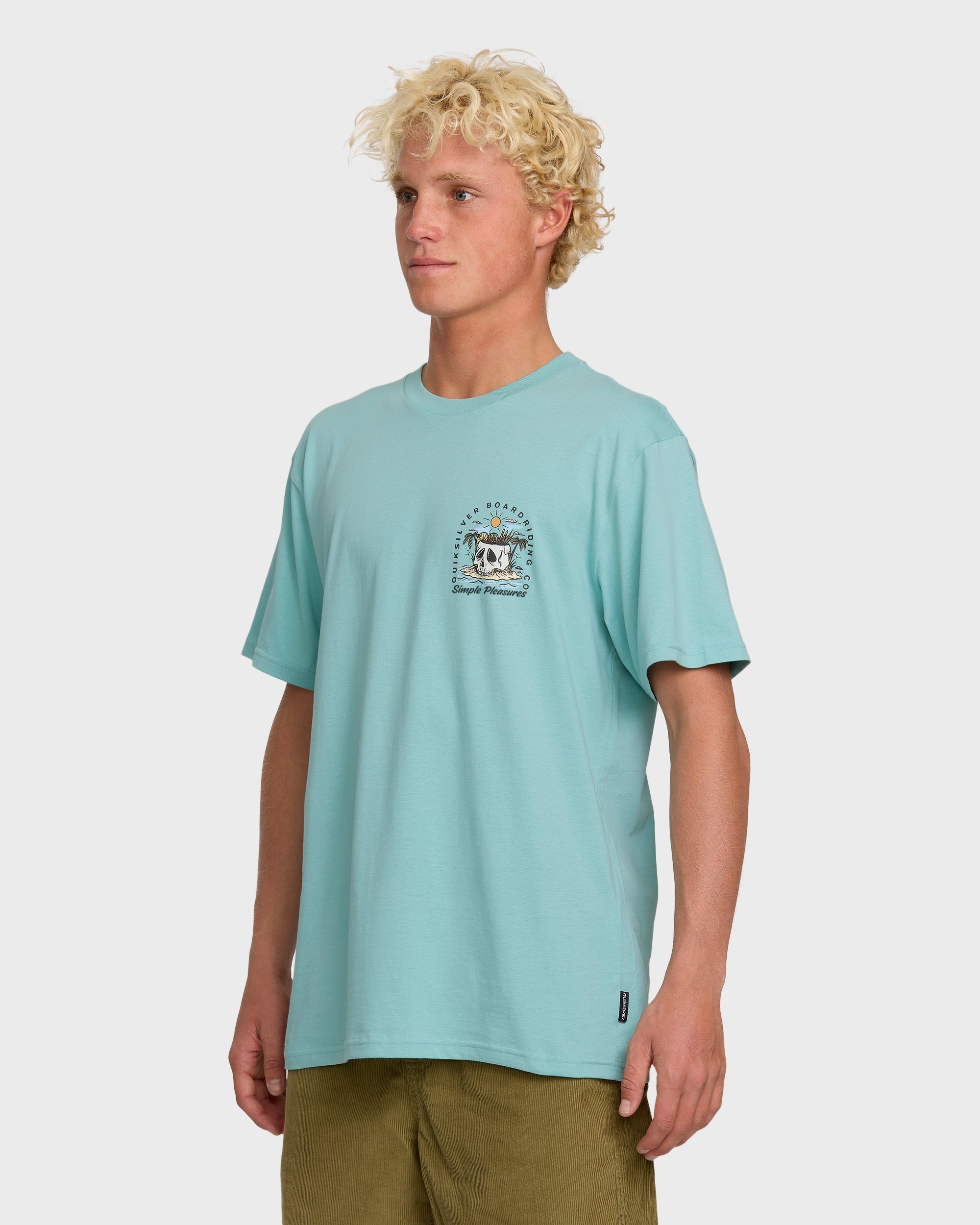 Simple Pleasures T-Shirt - Jade Gray