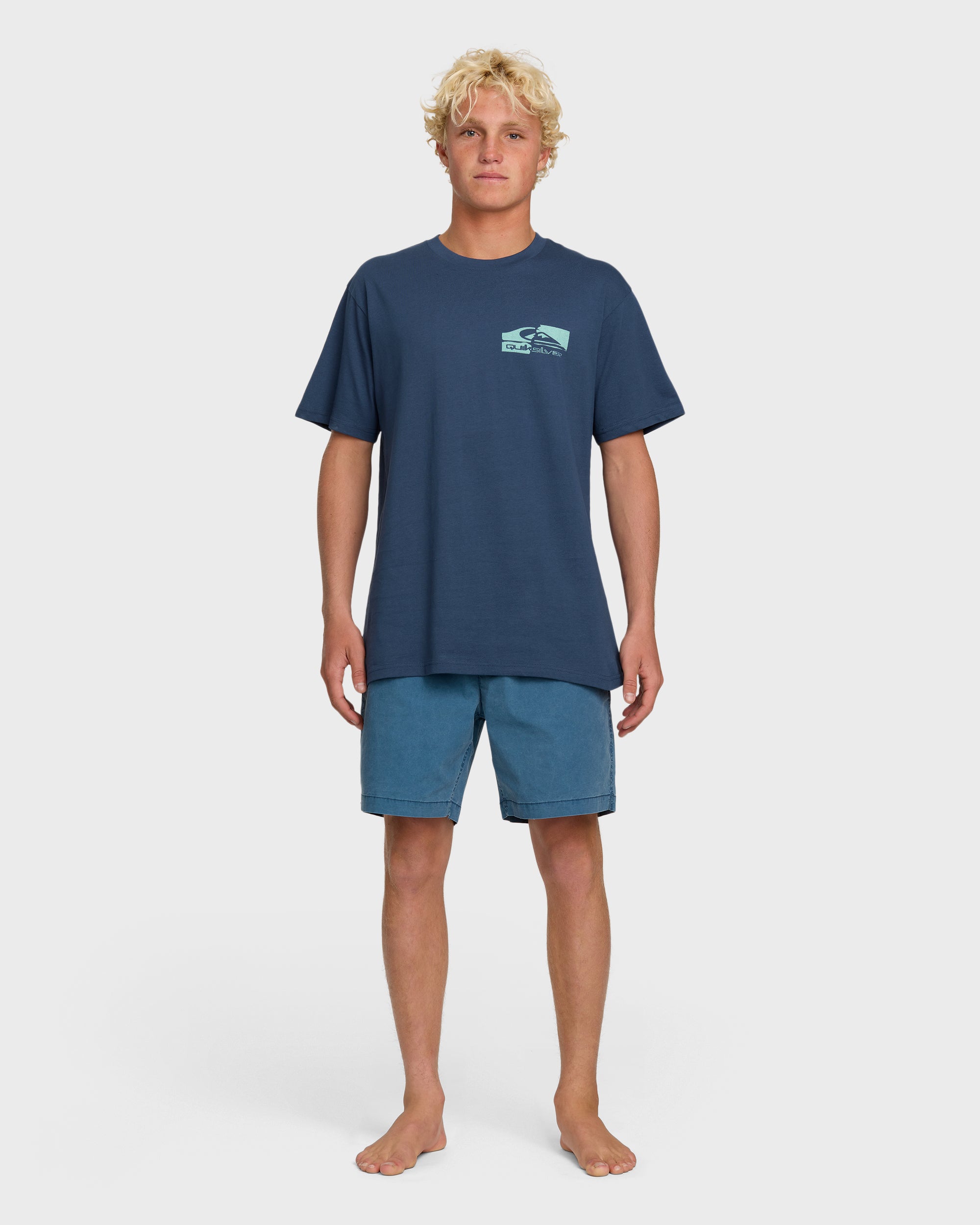 Torn T-Shirt - Navy - Image 4