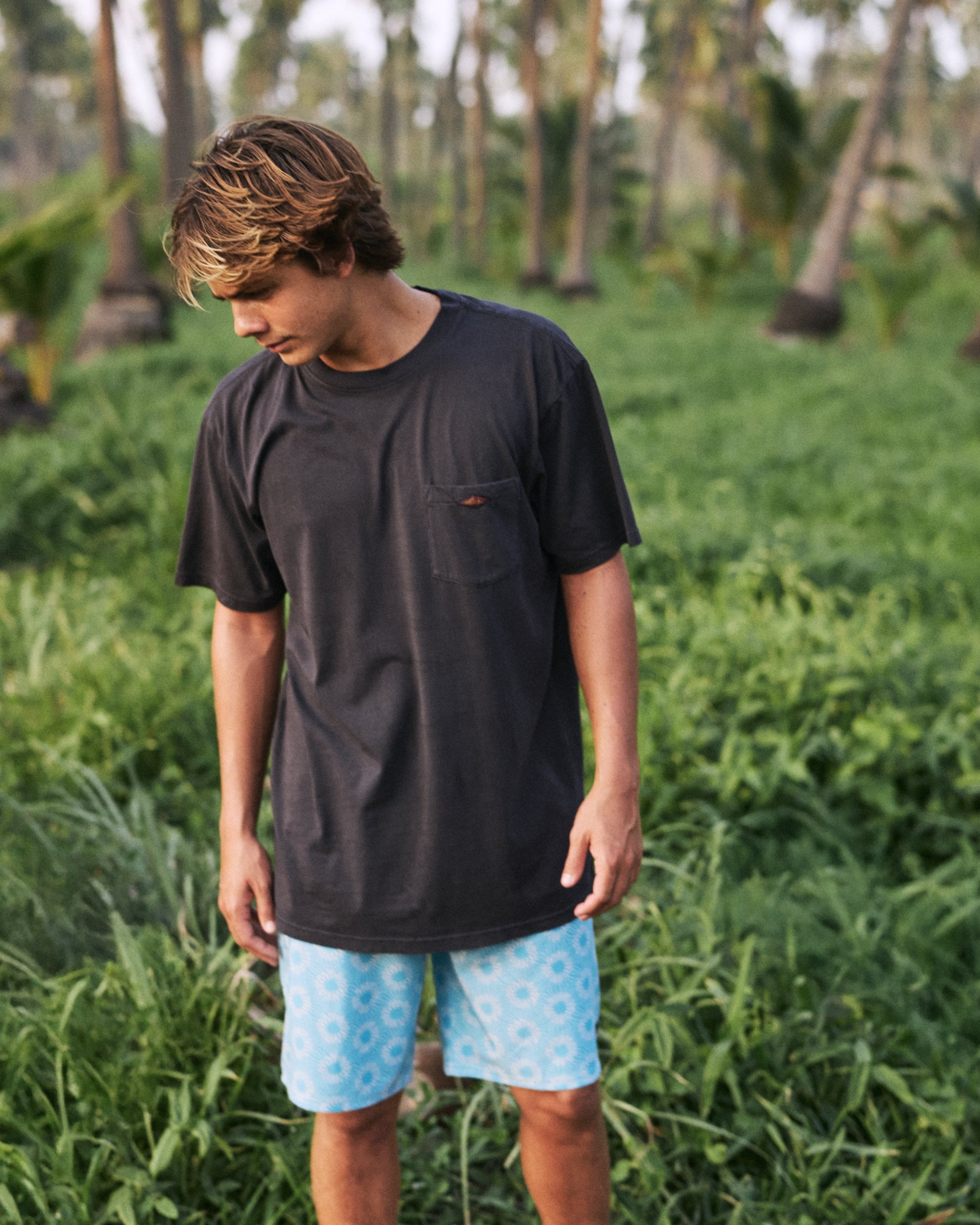 Saltwater Pocket Tee - Black