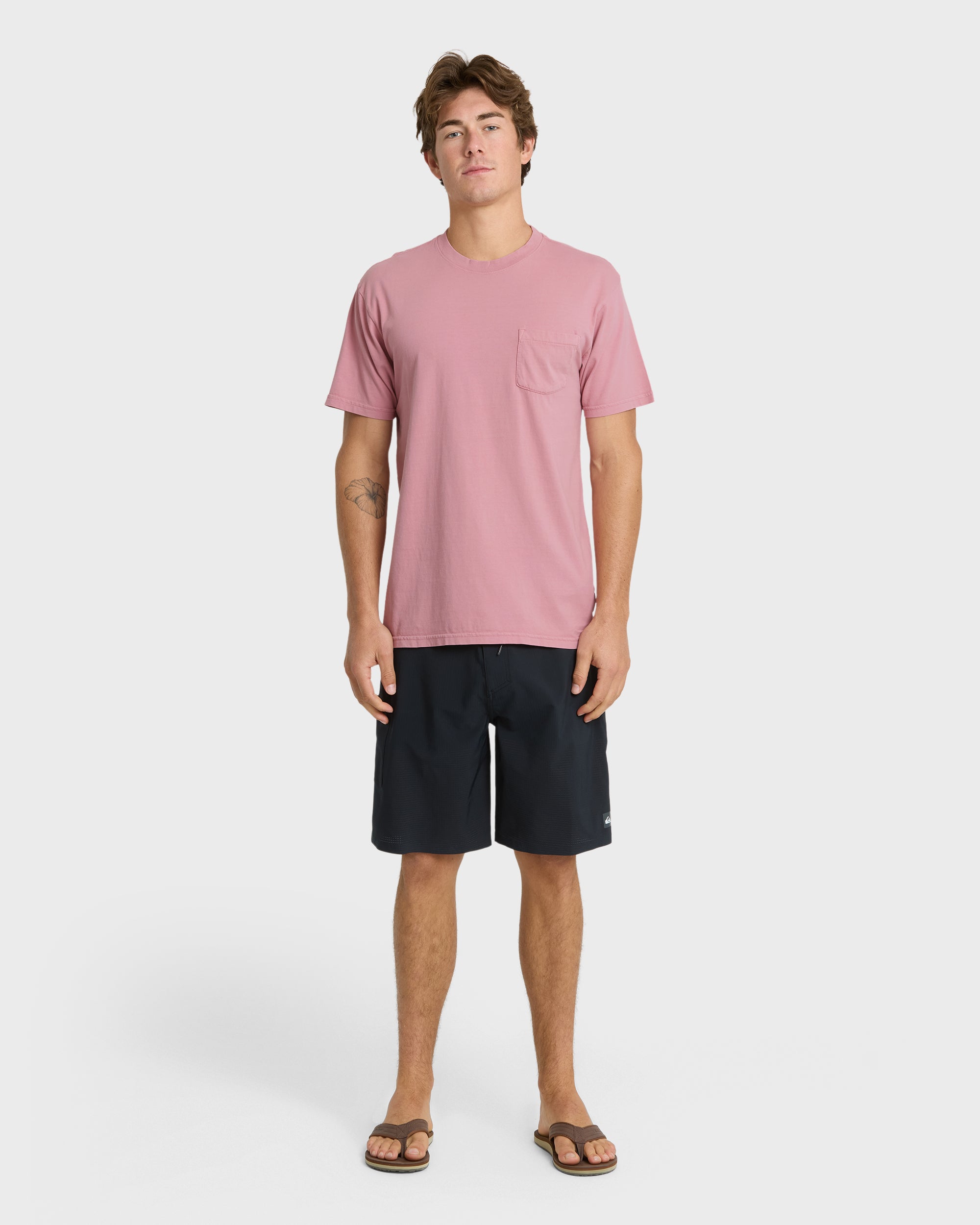 Saltwater Pocket Tee - Dusty Rose - Image 3
