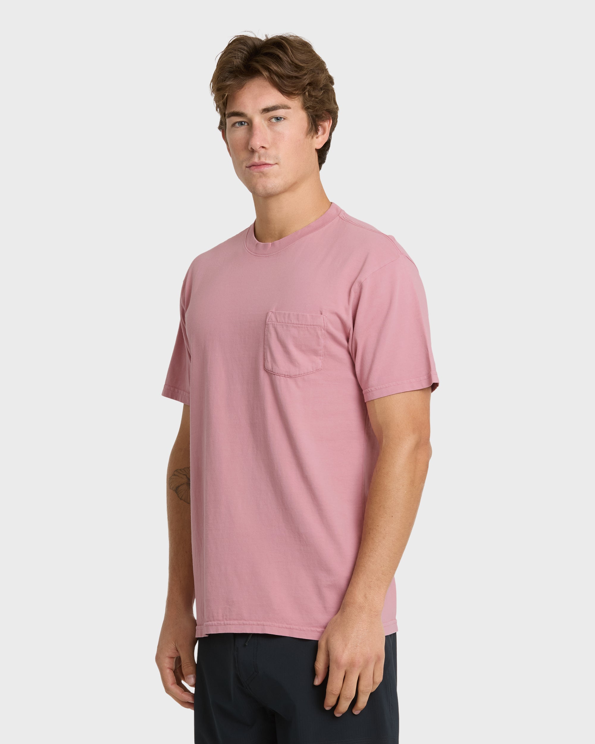 Saltwater Pocket Tee - Dusty Rose - Image 4