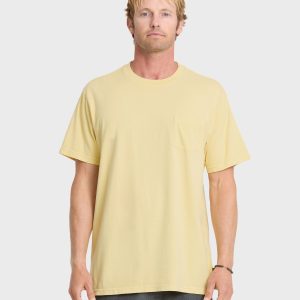 Saltwater Pocket Tee - Pale Yellow