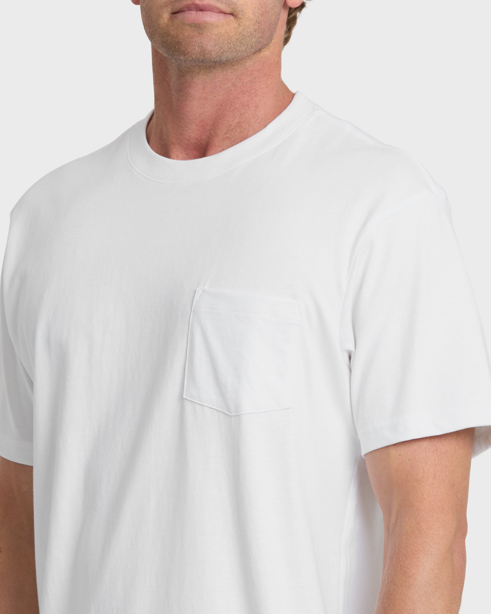 Saltwater Pocket Tee - White - Image 5