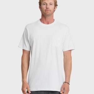 Saltwater Pocket Tee - White