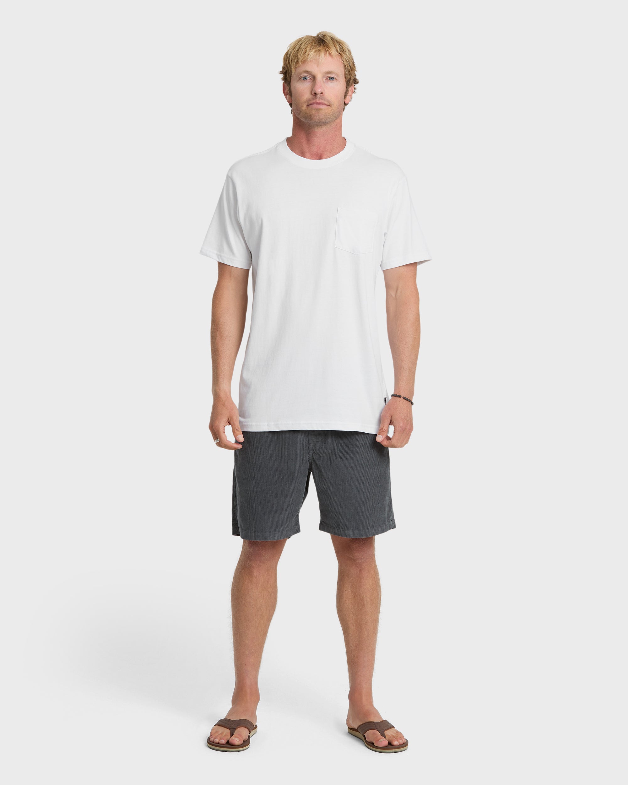 Saltwater Pocket Tee - White - Image 3