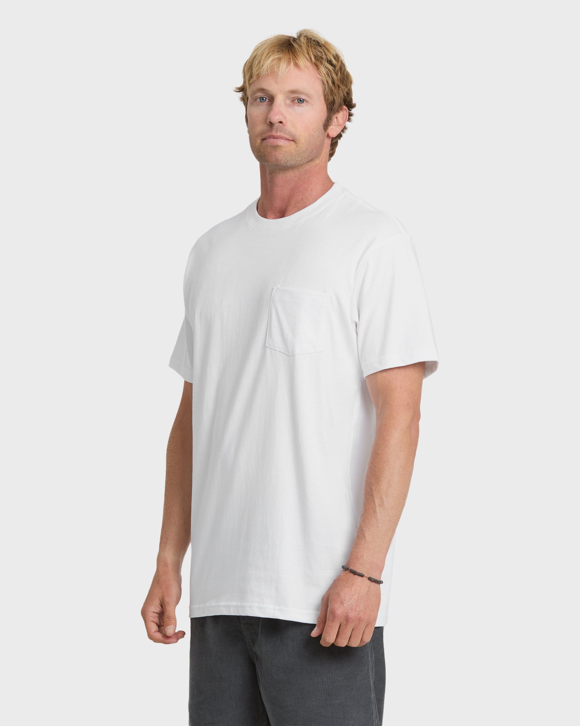 Saltwater Pocket Tee - White - Image 4