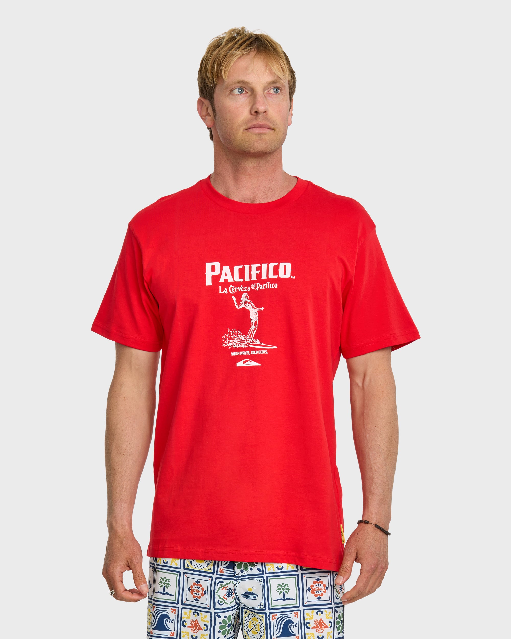 Quiksilver x Pacifico Baja Arch T-Shirt - Red - Image 4