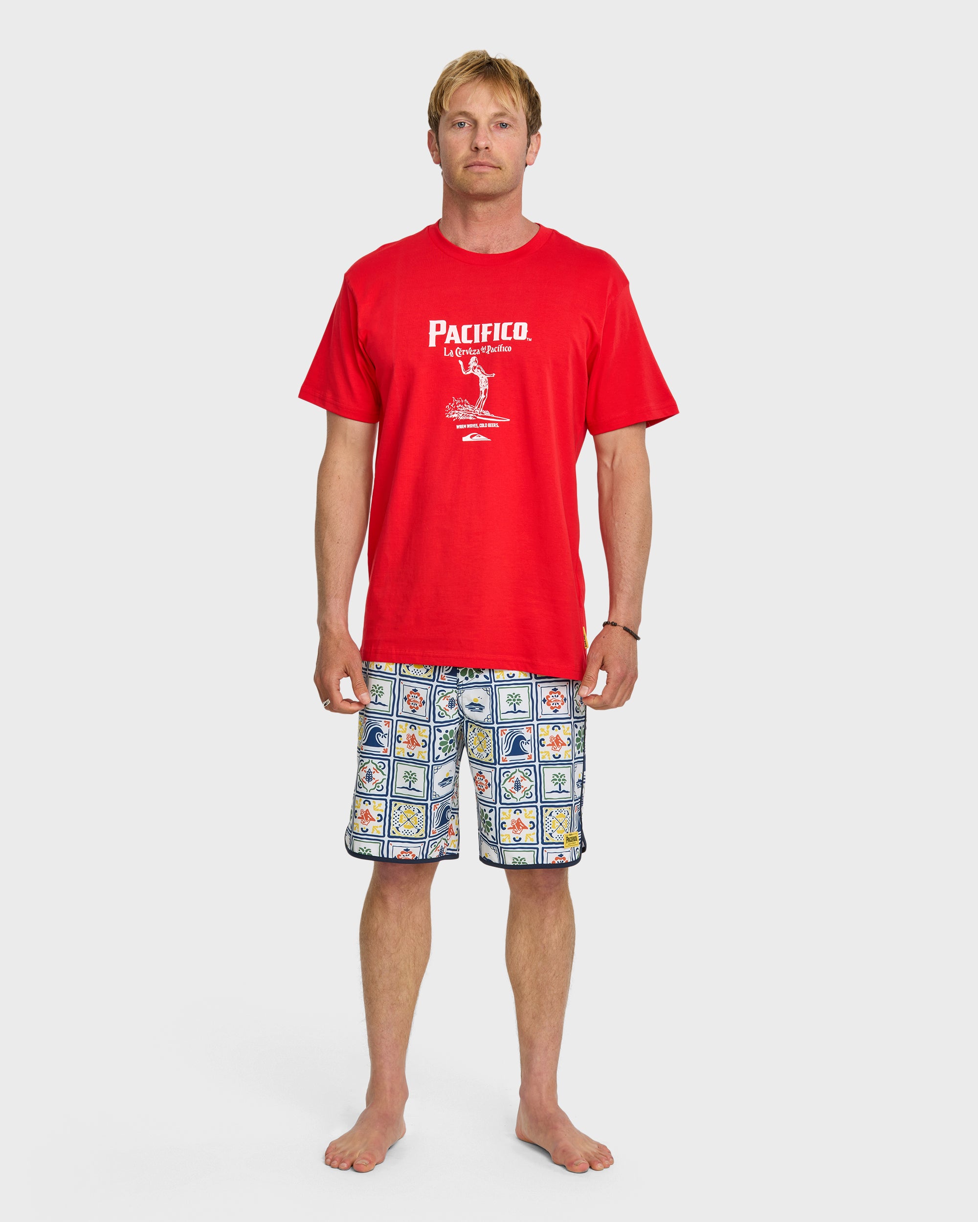 Quiksilver x Pacifico Baja Arch T-Shirt - Red - Image 6