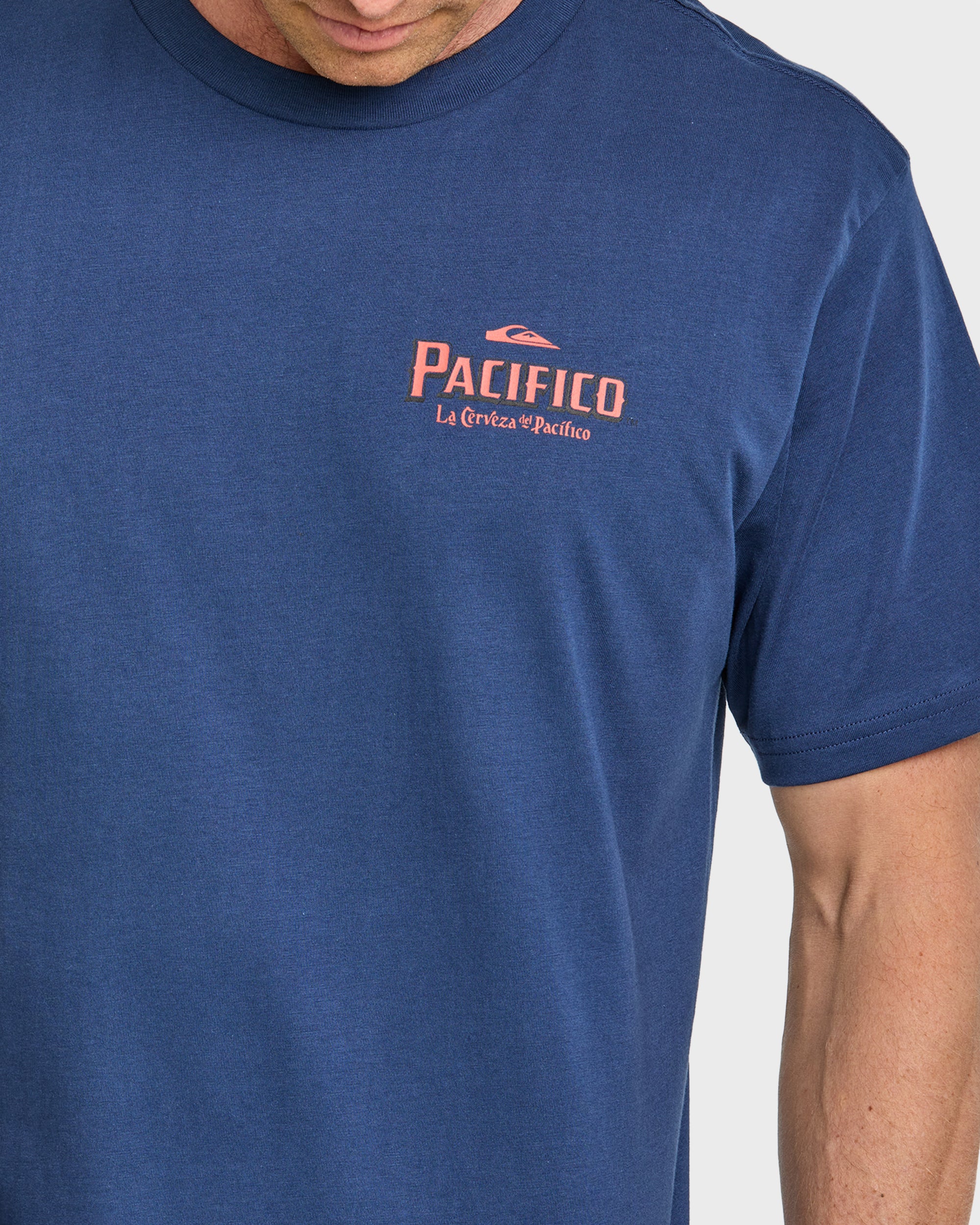 Quiksilver x Pacifico Search For Beauty T-Shirt - Navy - Image 8