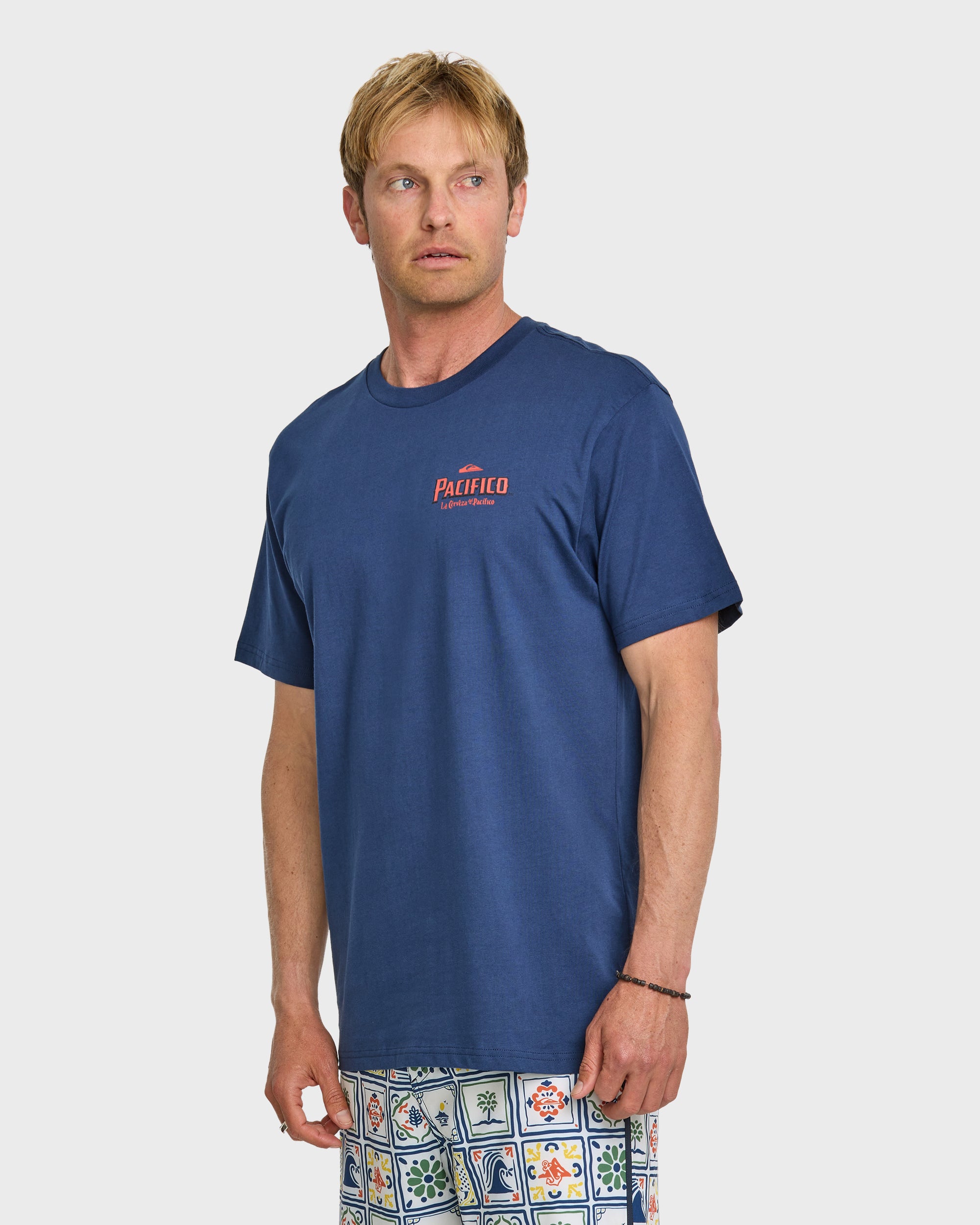 Quiksilver x Pacifico Search For Beauty T-Shirt - Navy - Image 7