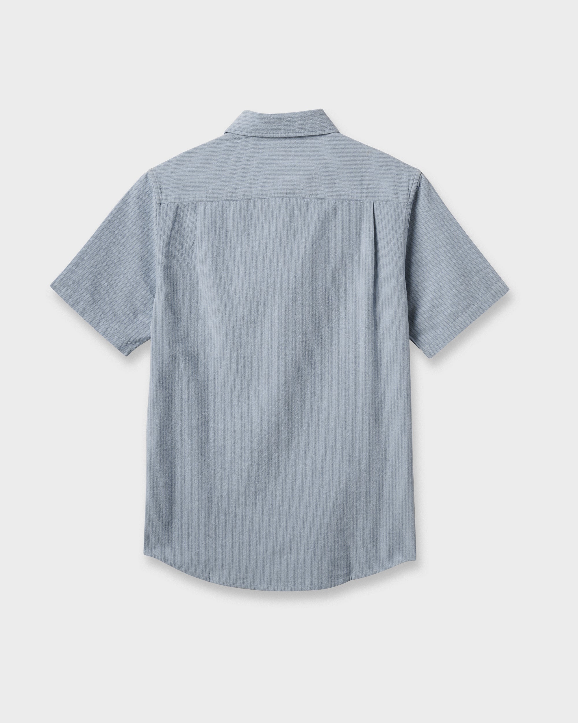 Oxford Stripe Classic Short Sleeve Shirt - Ashley Blue - Image 6