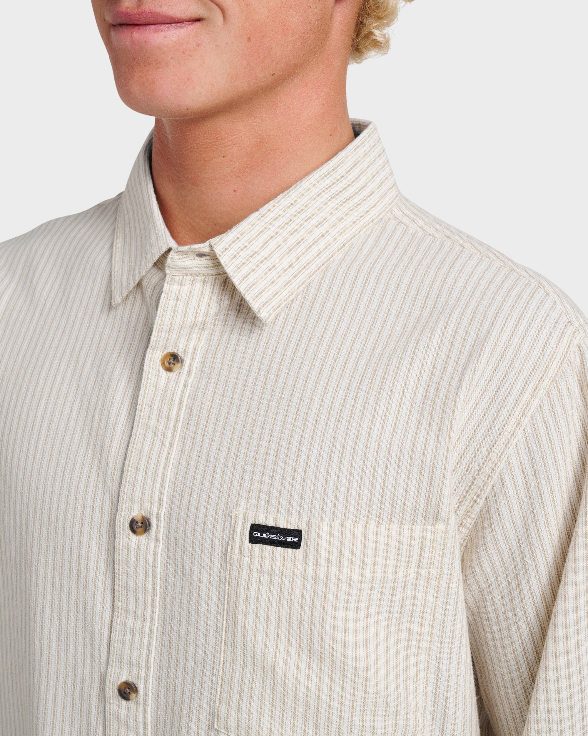 Oxford Stripe Classic Short Sleeve Shirt - Moonstruck - Image 4