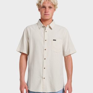 Oxford Stripe Classic Short Sleeve Shirt - Moonstruck