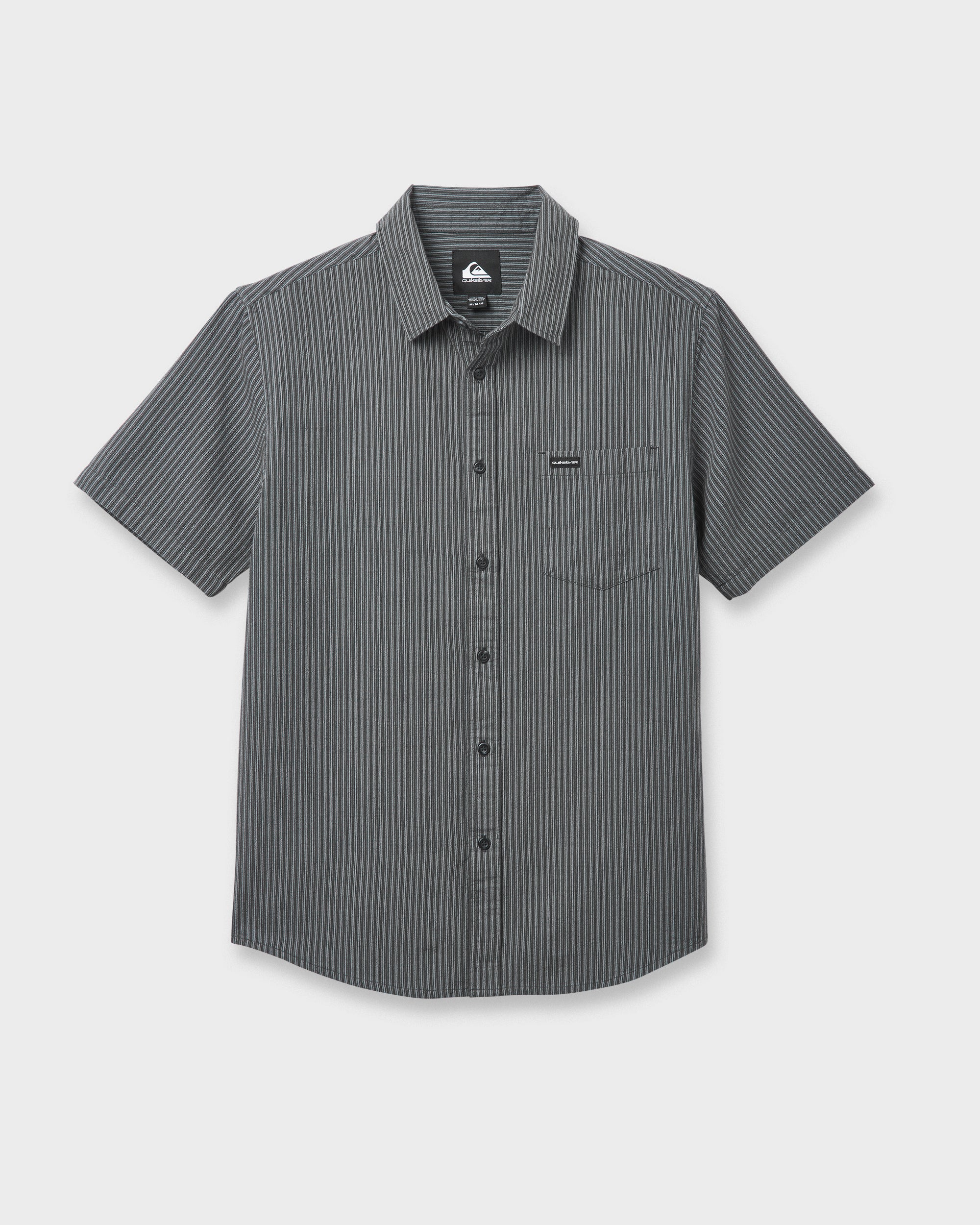 Oxford Stripe Classic Short Sleeve Shirt - Phantom - Image 5